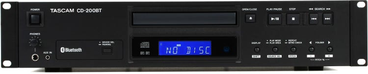 Lecteur CD bluetooth rackable 2U CD200BT Tascam (null)
