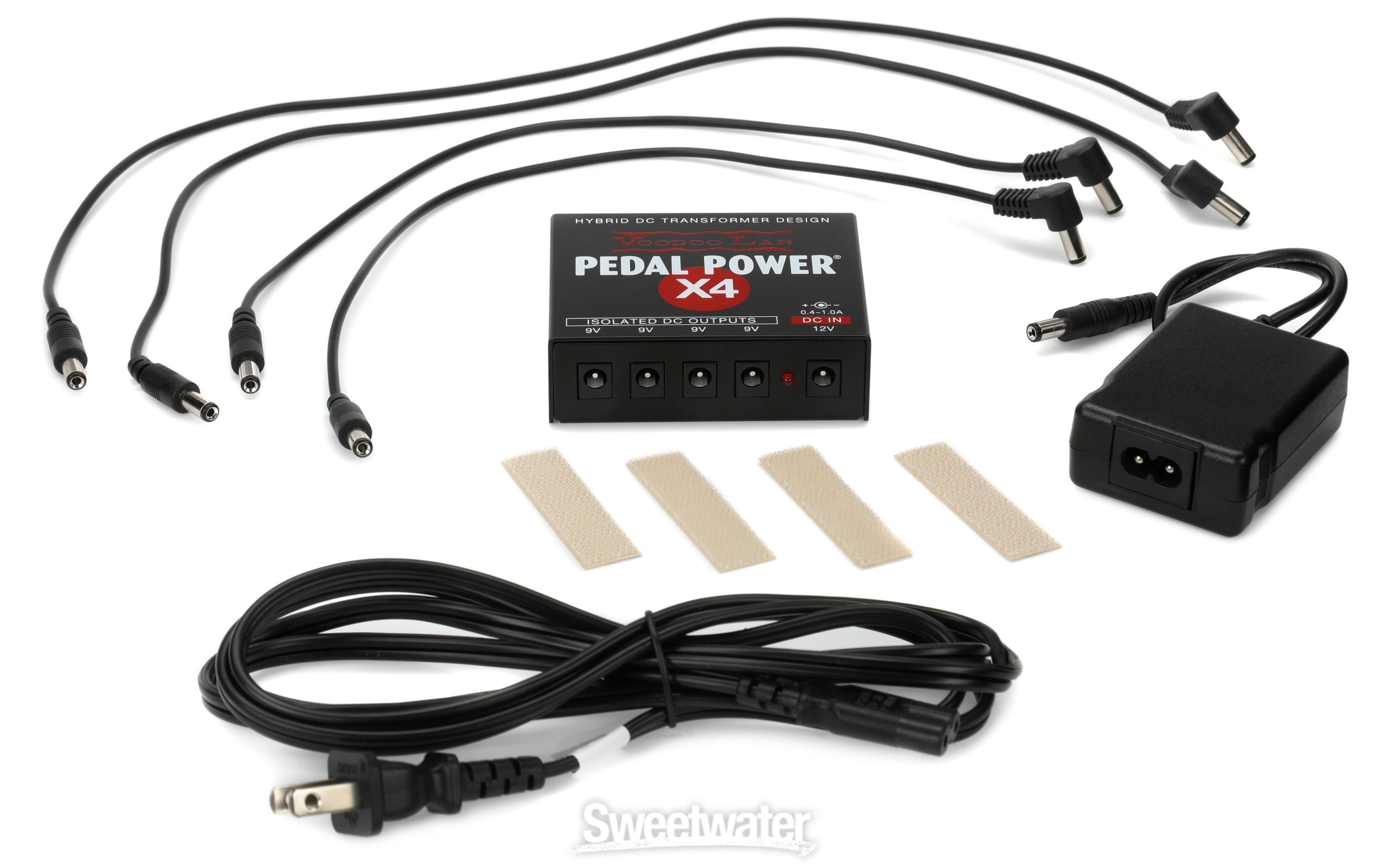 Voodoo Lab Pedal Power X4 4-output Isolated Guitar Pedal Power 