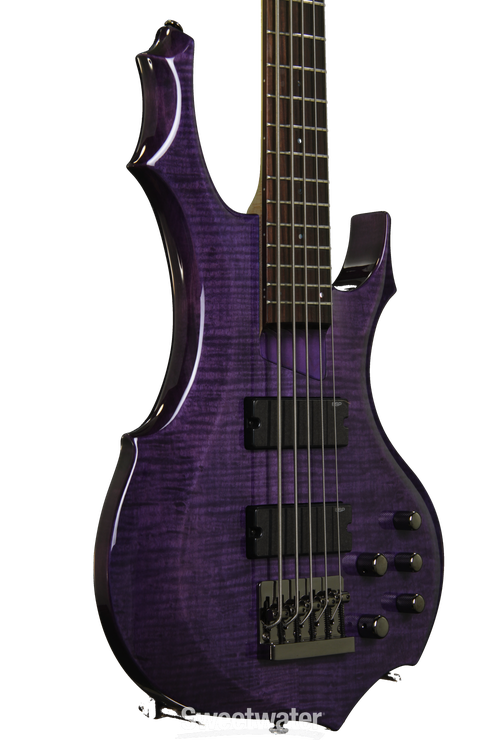 ESP LTD F-155DX - Dark See Thru Purple | Sweetwater ESP LTD F-155DX - Dark See Thru Purple | Sweetwater