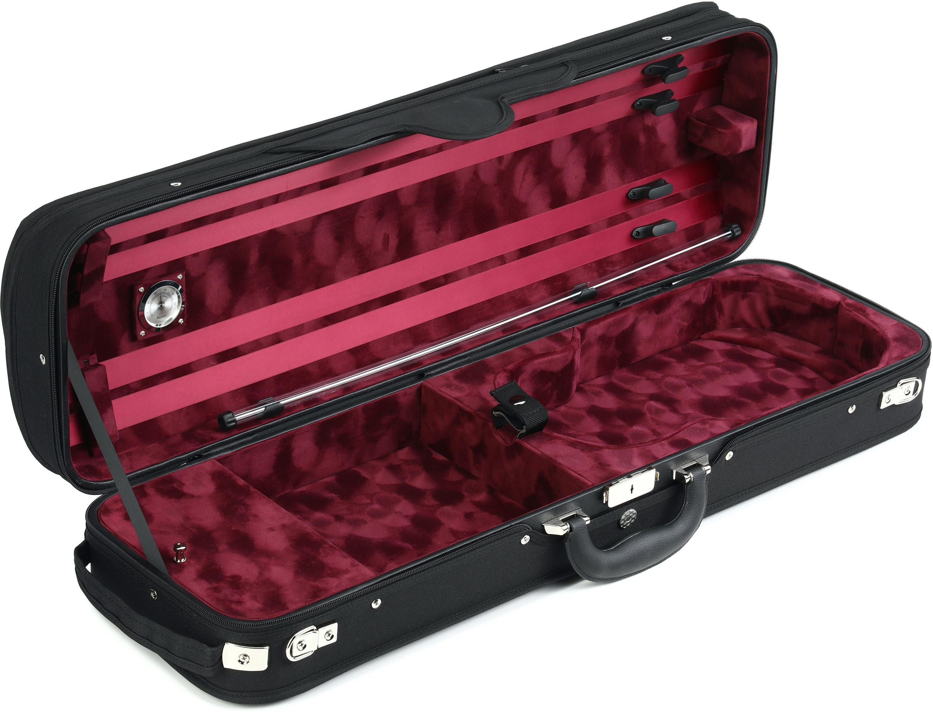 Eastman CA1904 Oblong Violin Case - 4/4 Size, Red Interior