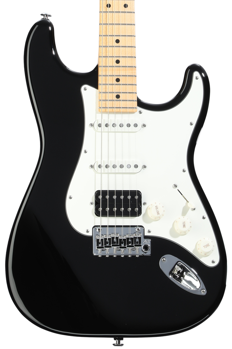 Suhr Classic S Electric Guitar - Black with Maple Fretboard, HSS