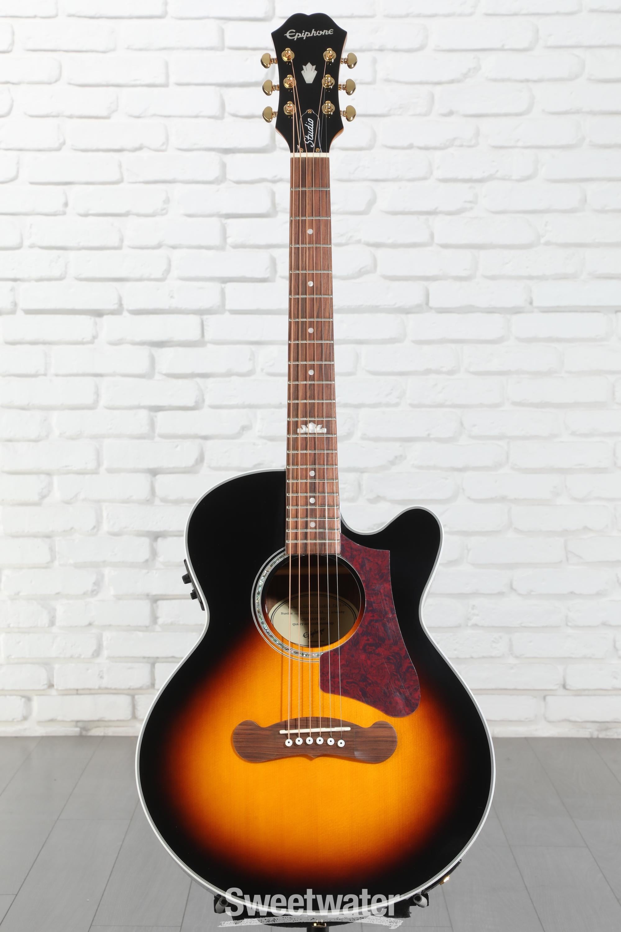 Epiphone J-200 EC Studio Parlor Acoustic-Electric Guitar - Vintage