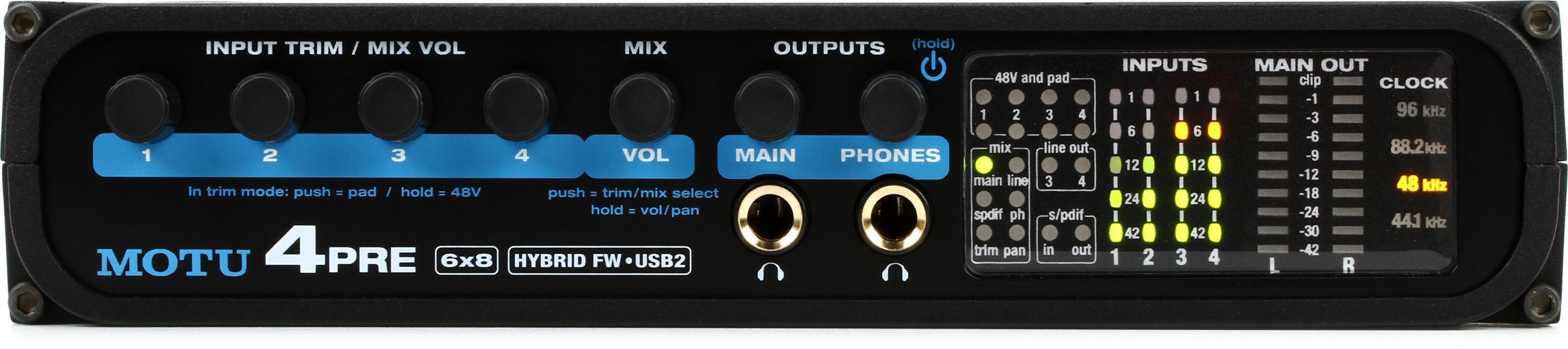 MOTU 4pre USB / FireWire Audio Interface