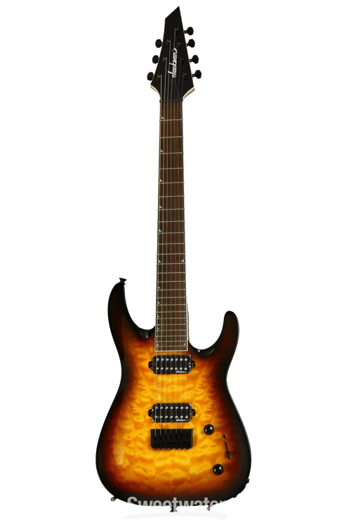 Jackson JS Series Dinky JS32-7Q - Tobacco Burst | Sweetwater Jackson JS Series Dinky JS32-7Q - Tobacco Burst | Sweetwater
