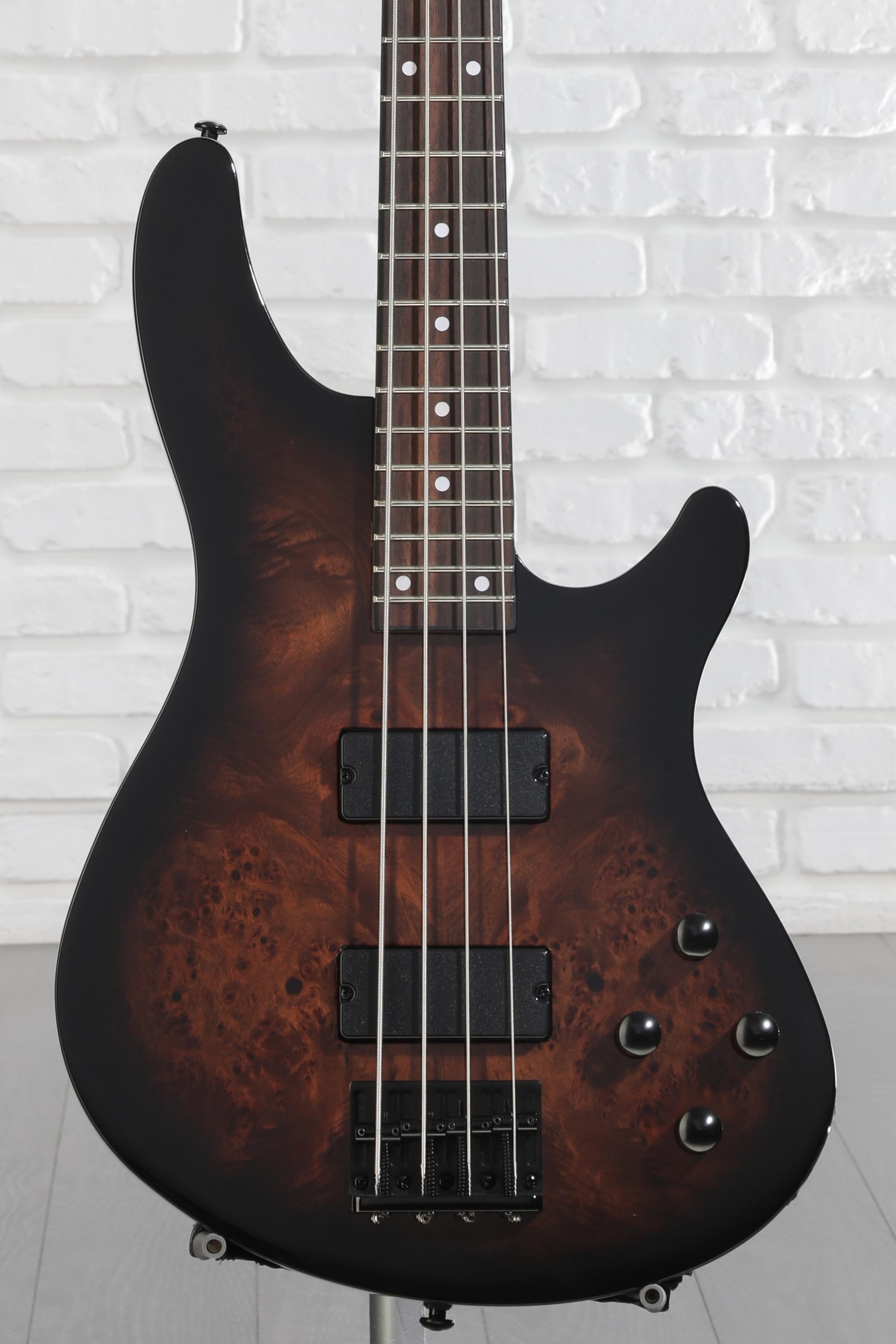 Schecter C-4 Standard Electric Bass - Tobacco Burl | Sweetwater
