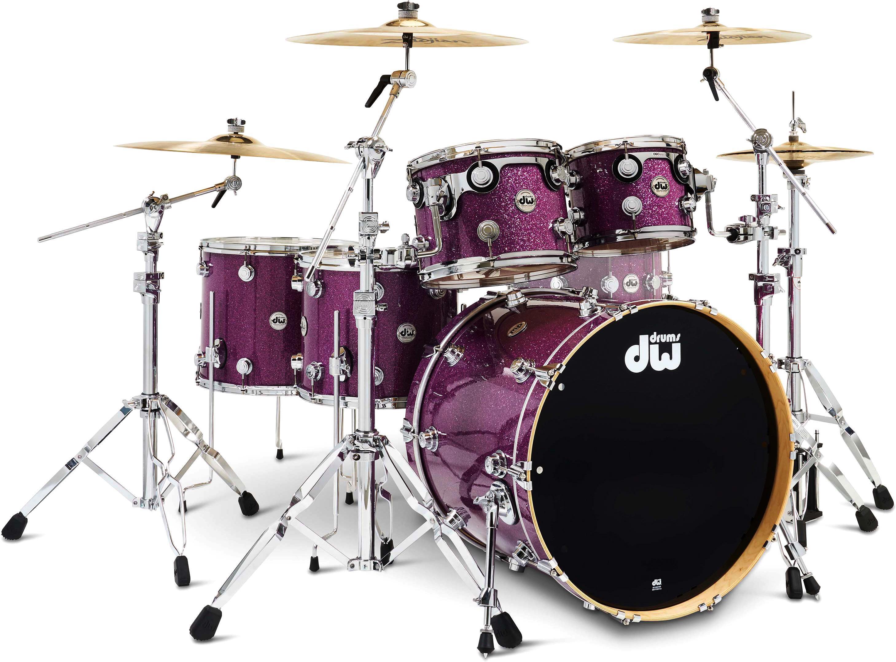 Collector's Series Pure Maple 5-piece Shell Pack - Purple Glass