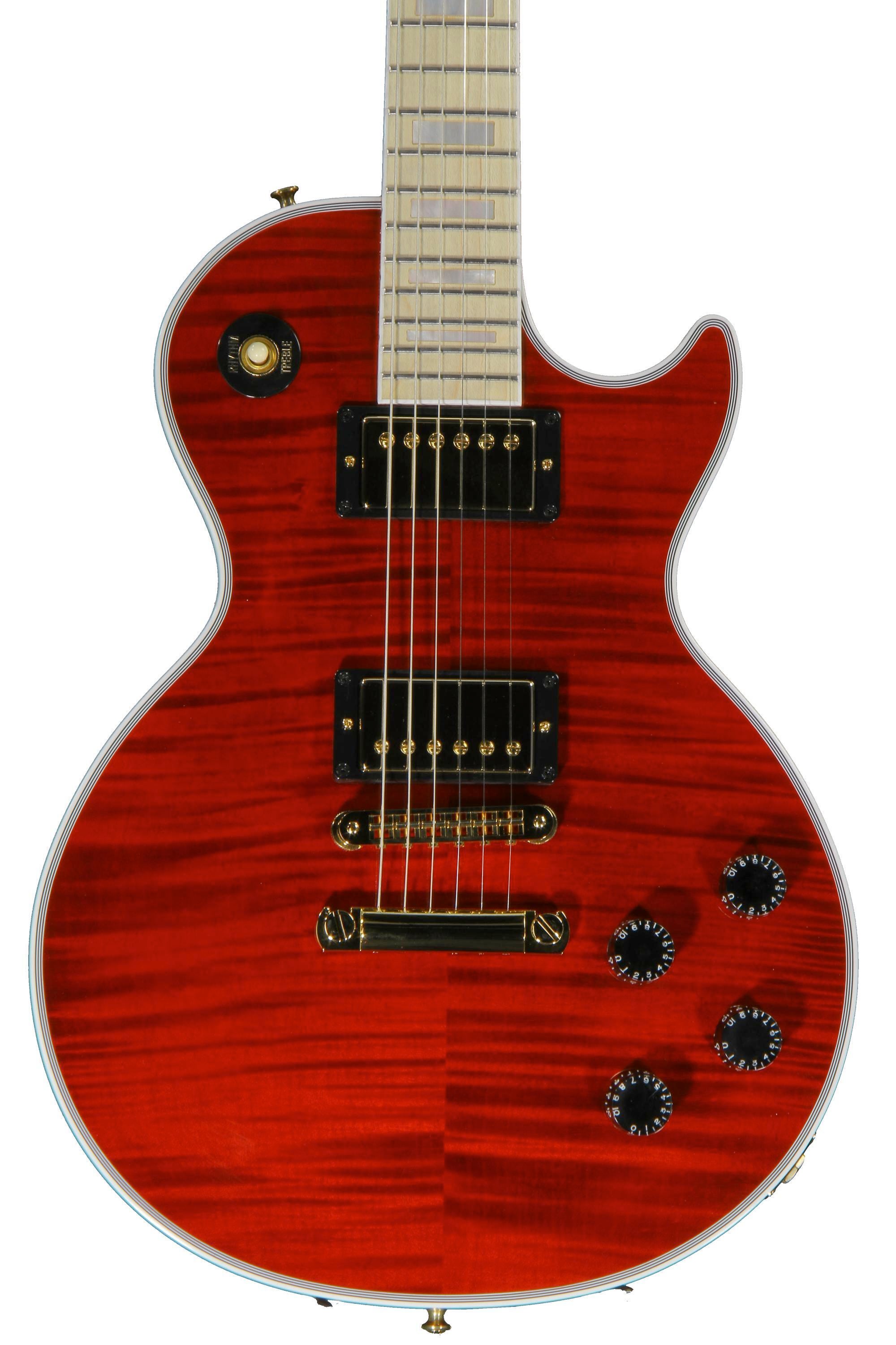 Gibson Custom Les Paul Custom Figured - Transparent Red | Sweetwater