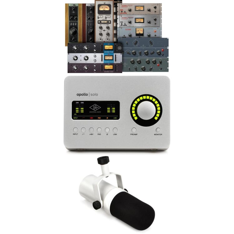 Universal Audio Apollo Solo Heritage Edition USB-C Audio Interface and SD-1  Microphone