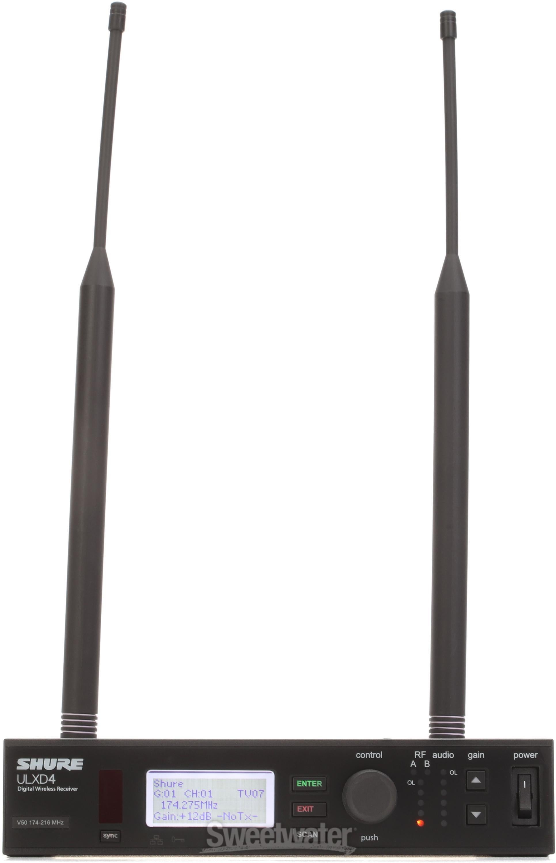 Shure ULXD4 AB デジタルワイヤレスレシーバー　800Mhz帯 Shure ULXD4 AB デジタルワイヤレスレシーバー 800Mhz帯 SHURE ULX-D