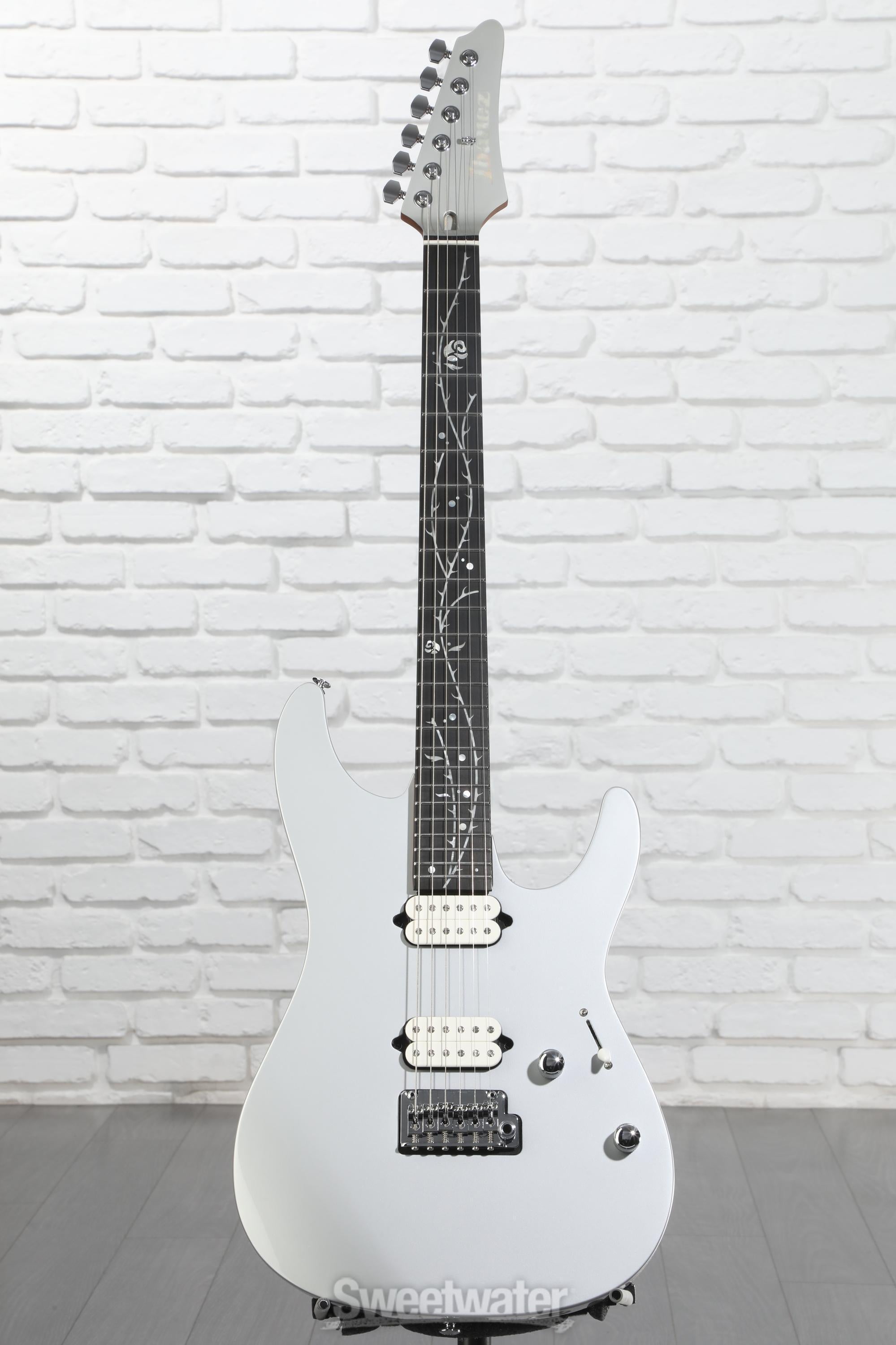 Ibanez TOD10 Tim Henson Signature Electric Guitar - Classic Silver