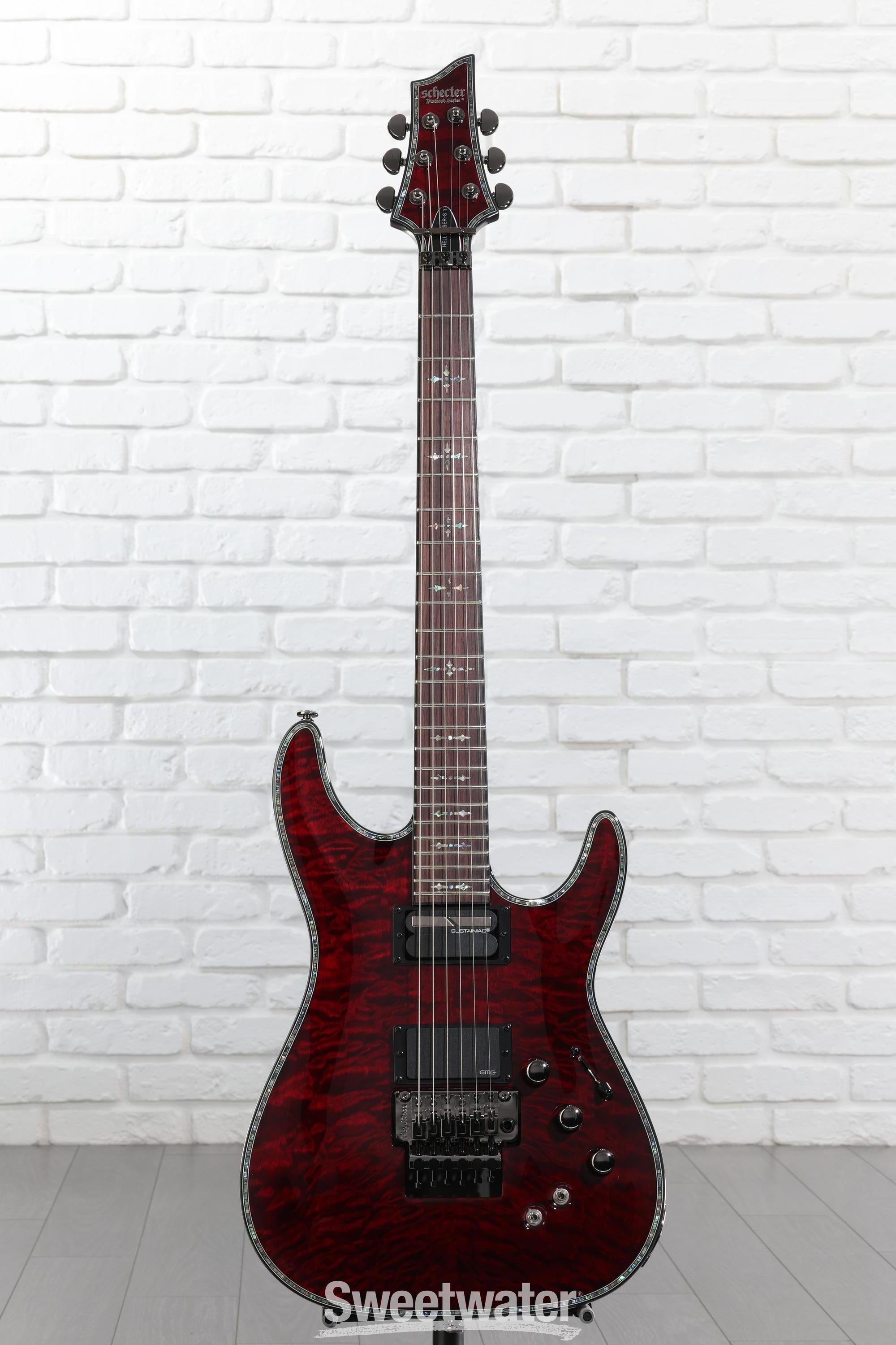 Schecter Hellraiser C-1 FR-S Electric Guitar - Black Cherry
