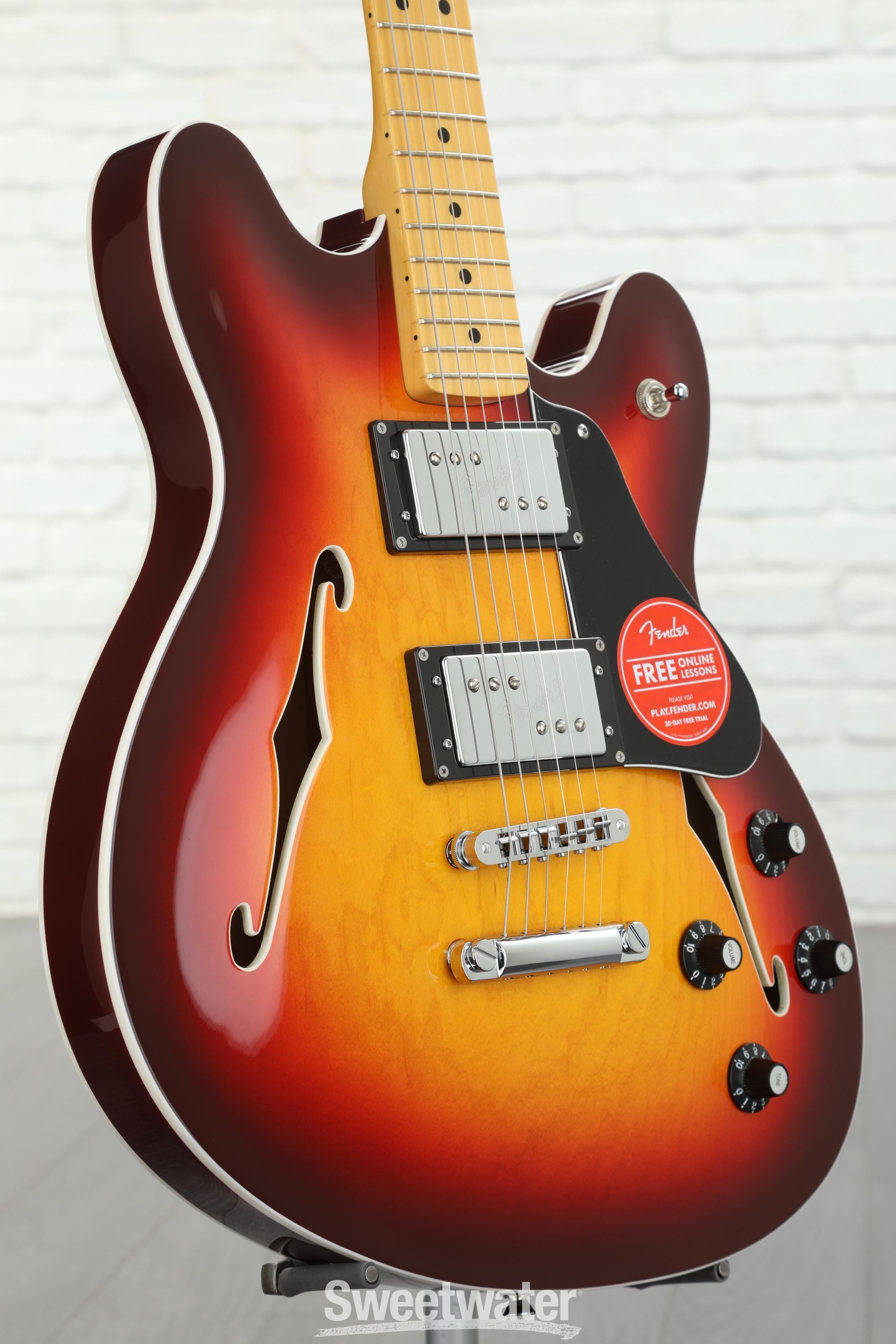 Fender Modern Player Starcaster - Aged Cherry Sunburst | Sweetwater