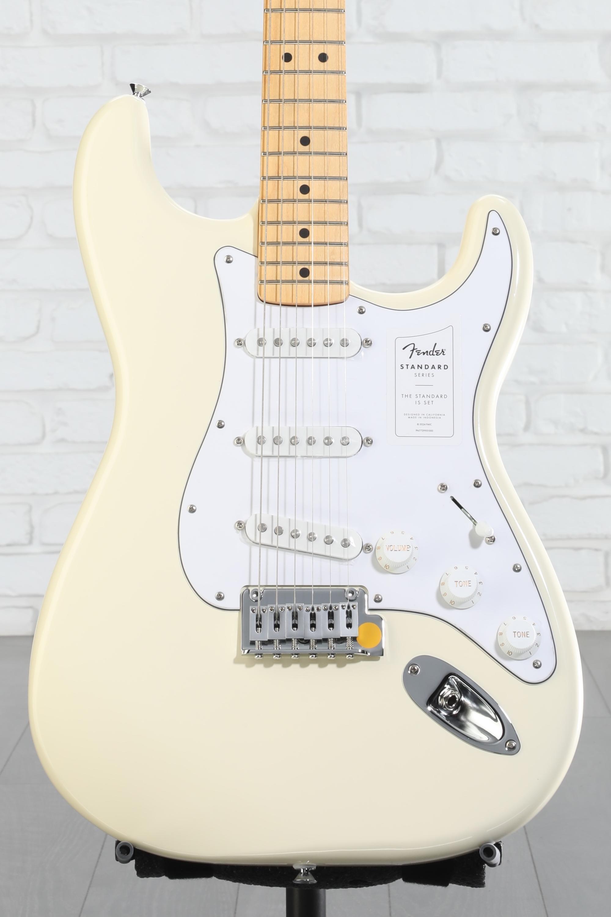 fender amercan standard stratcaster 白 Fender American Standard Stratocaster - Olympic White with