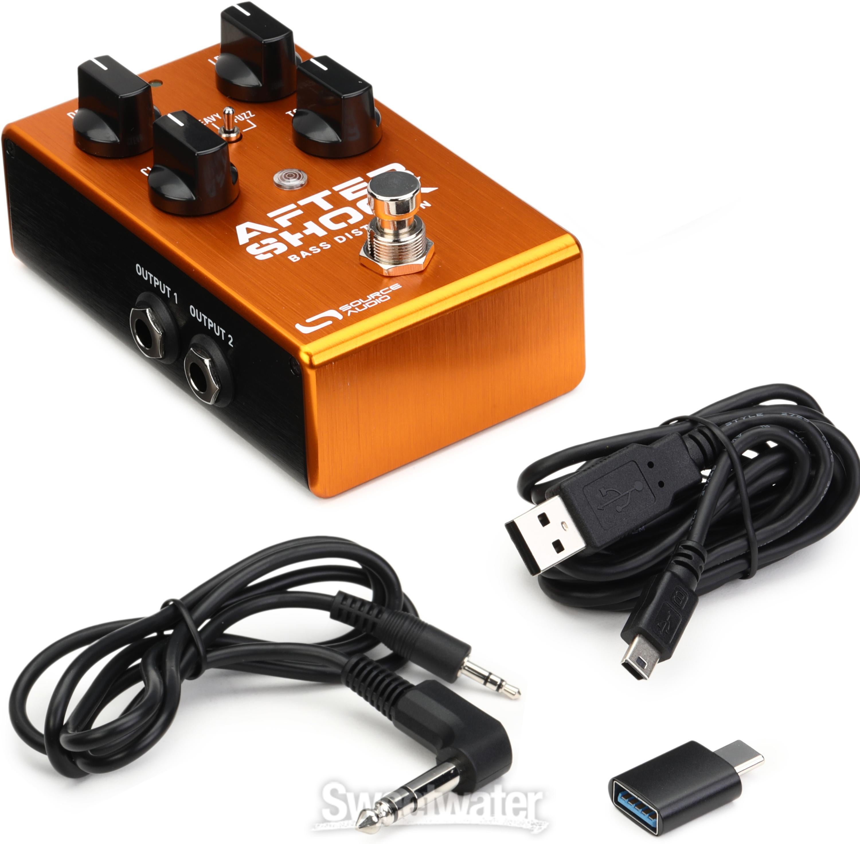 Source Audio AfterShock Bass Distortion Pedal Reviews | Sweetwater