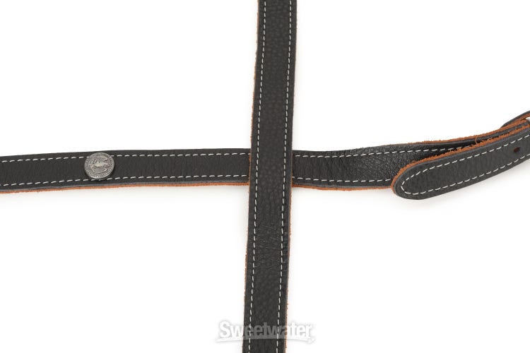 Dunlop Rev. Willy's Vintage Leather Guitar Strap - Brown