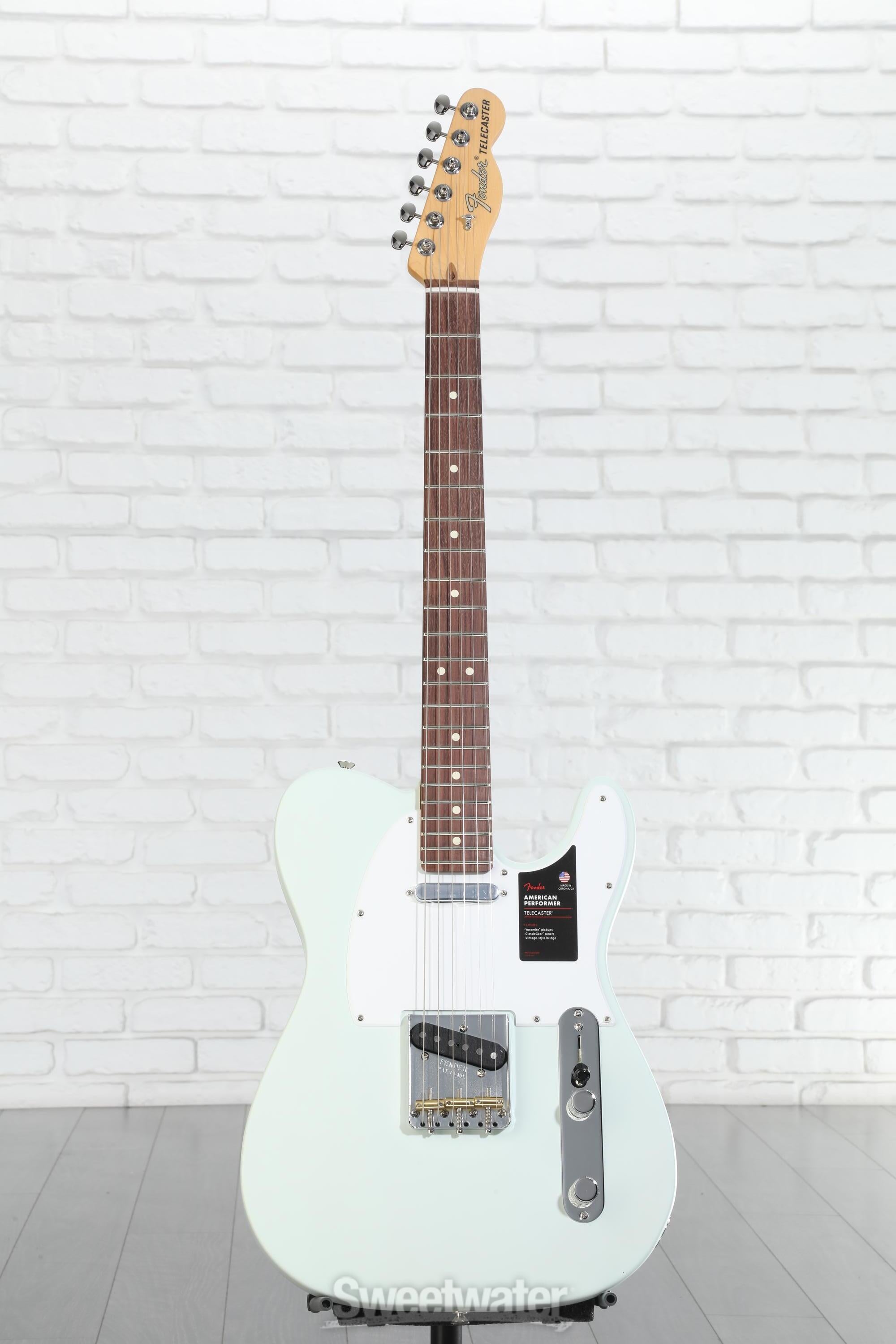 Fender American Performer Telecaster - Satin Sonic Blue with Rosewood Fingerboard