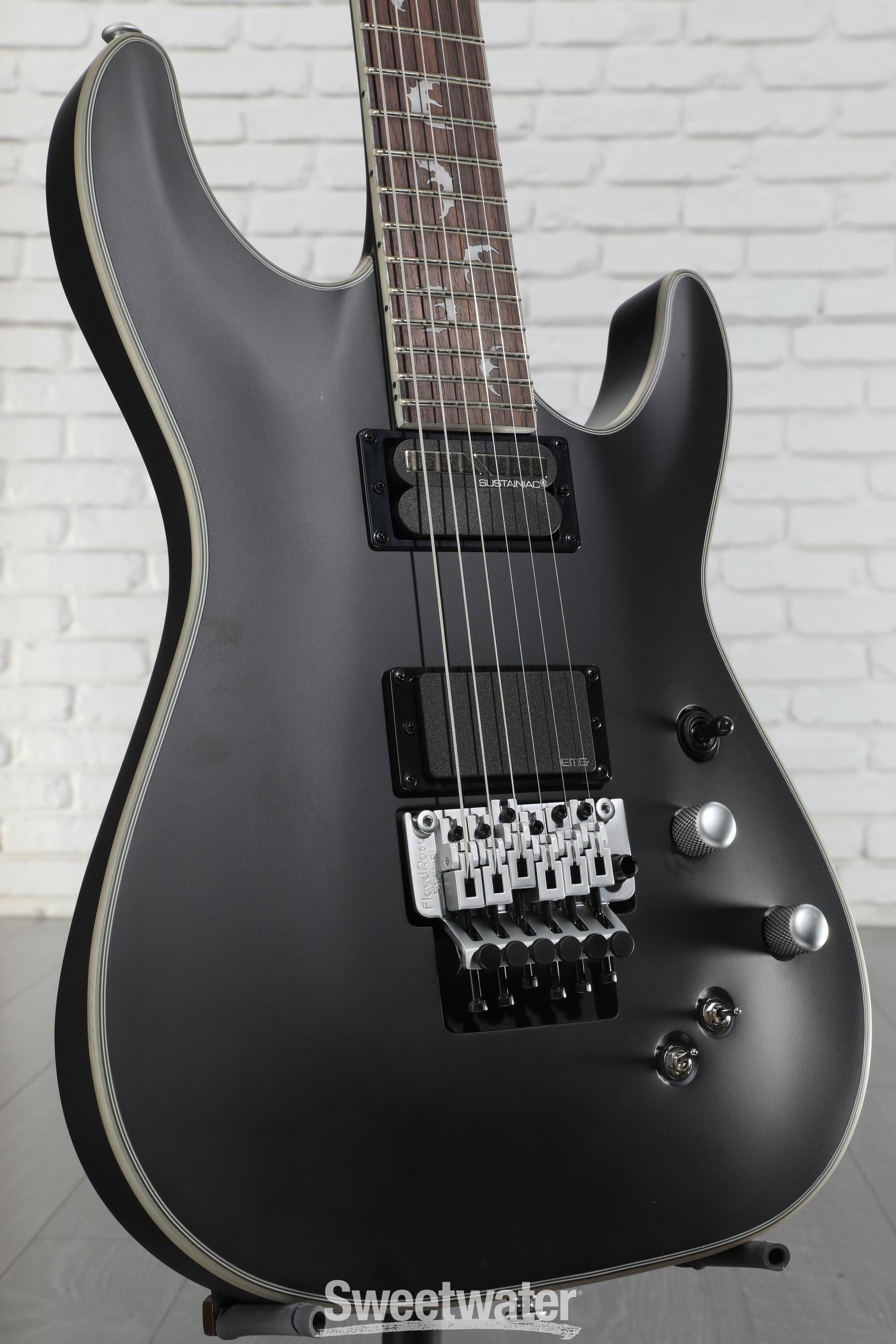 Lil'Screamin Demon搭載 ブラックパイソン仕様 G-CL-60I Schecter Damien Platinum 6 FR-S Electric Guitar - Satin
