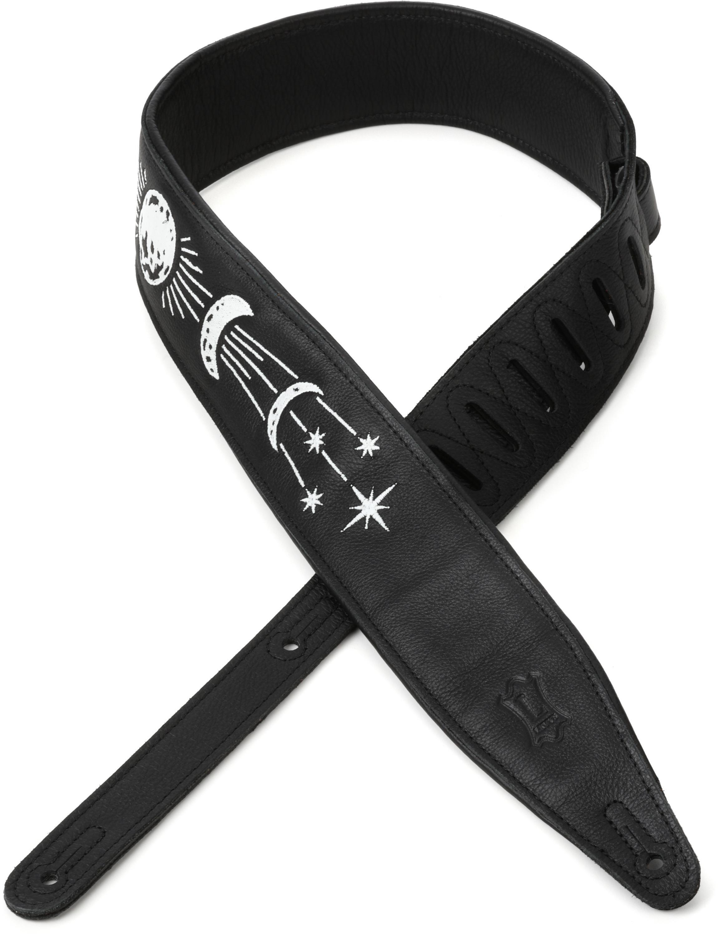 Photo of Levy's Night Life Series Guitar Strap - Moon and Stars