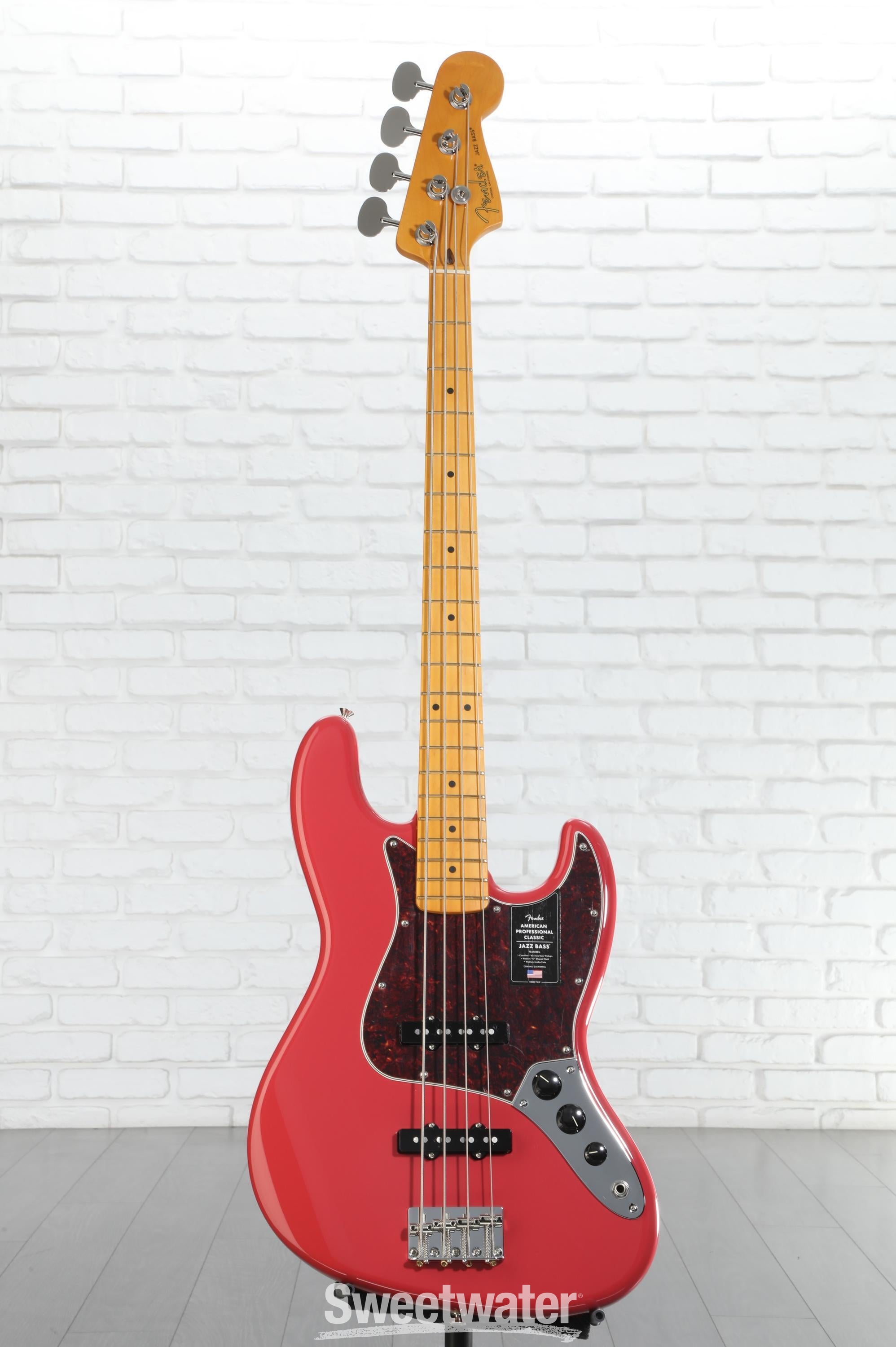 Fender American Professional Classic Jazz Bass - Faded Dakota Red