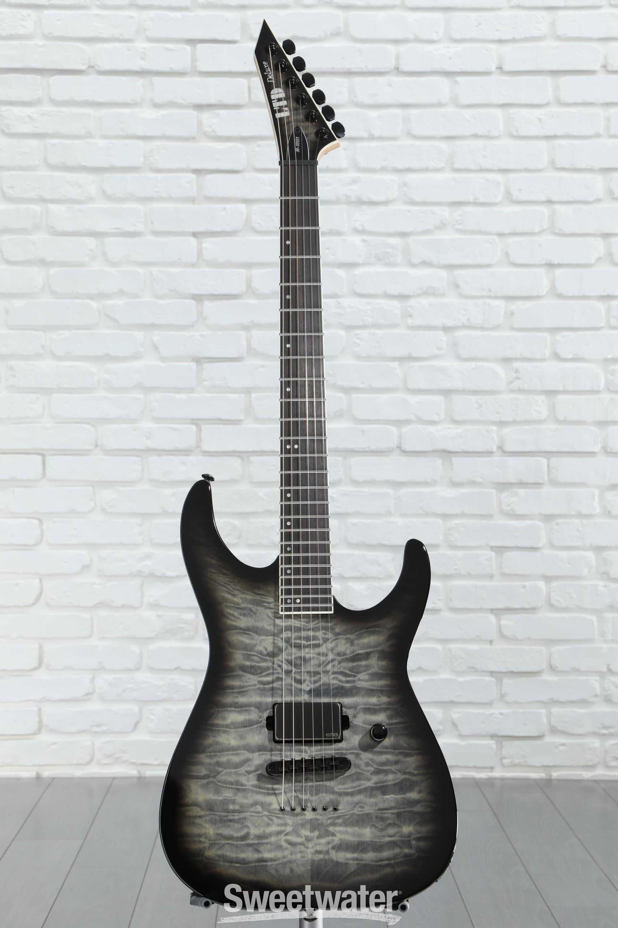 ESP LTD M-1001 NT Electric Guitar - Charcoal Burst | Sweetwater
