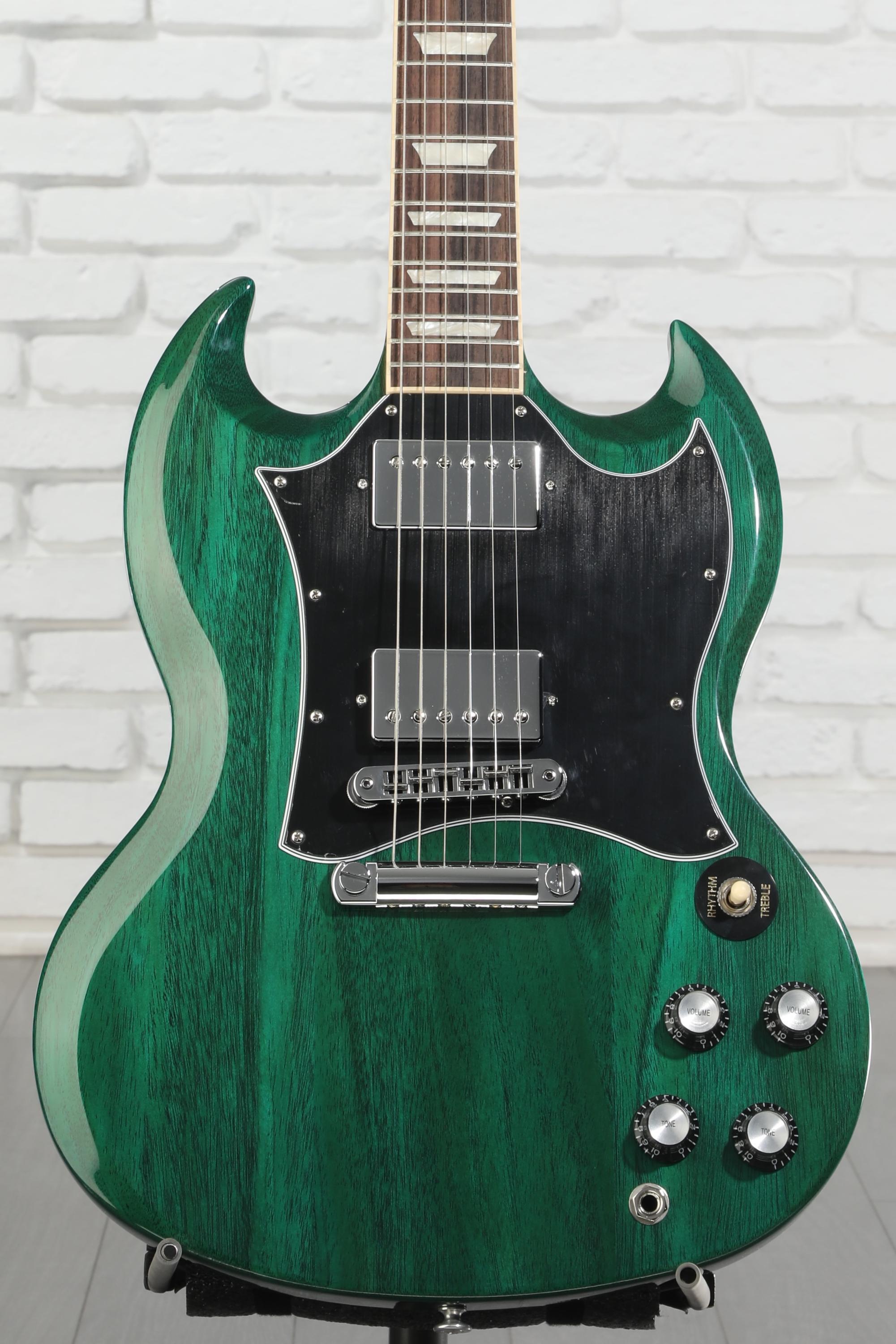 ギター Gibson SG Standard Translucent Teal Gibson SG Standard Electric Guitar - Transparent Teal | Sweetwater