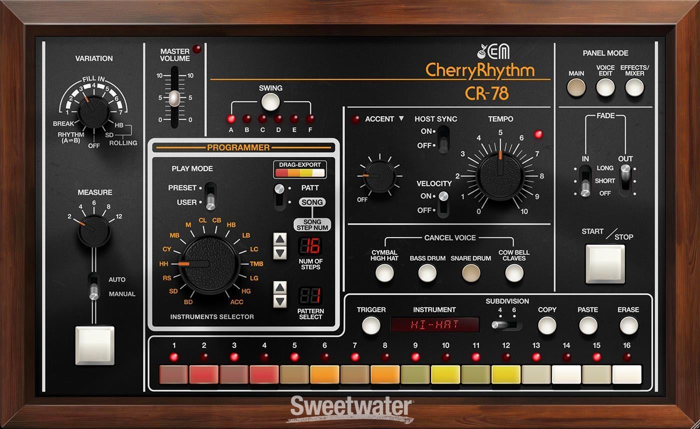 Cherry Audio CR-78 Drum Machine Software | Sweetwater