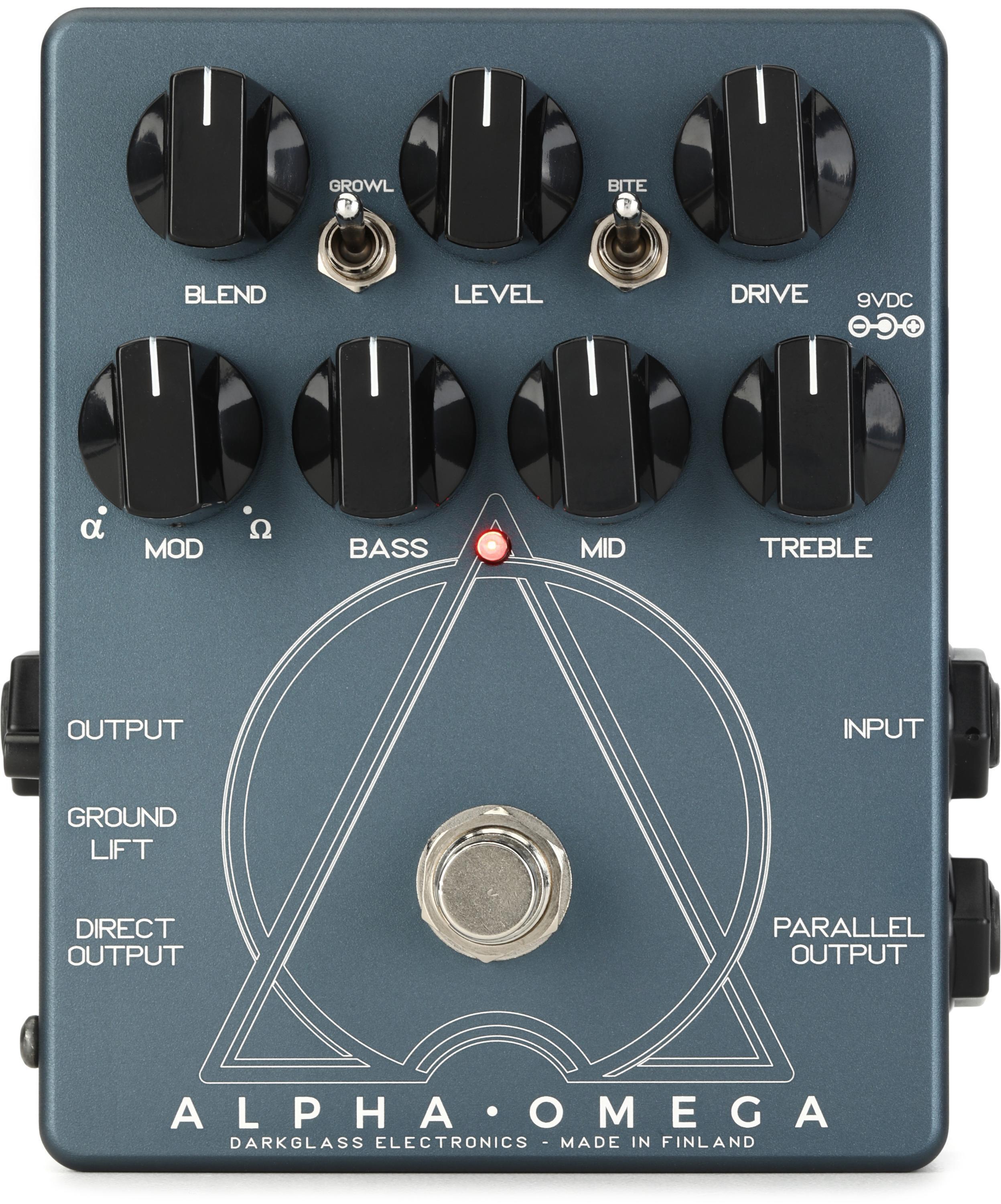 Darkglass Alpha Omega Dual Bass Preamp/OD Pedal | Sweetwater