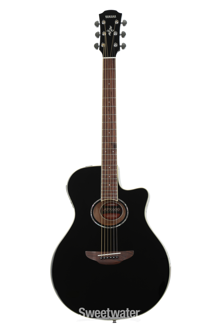 Yamaha APX600 Thinline Cutaway Acoustic-electric Guitar - Black