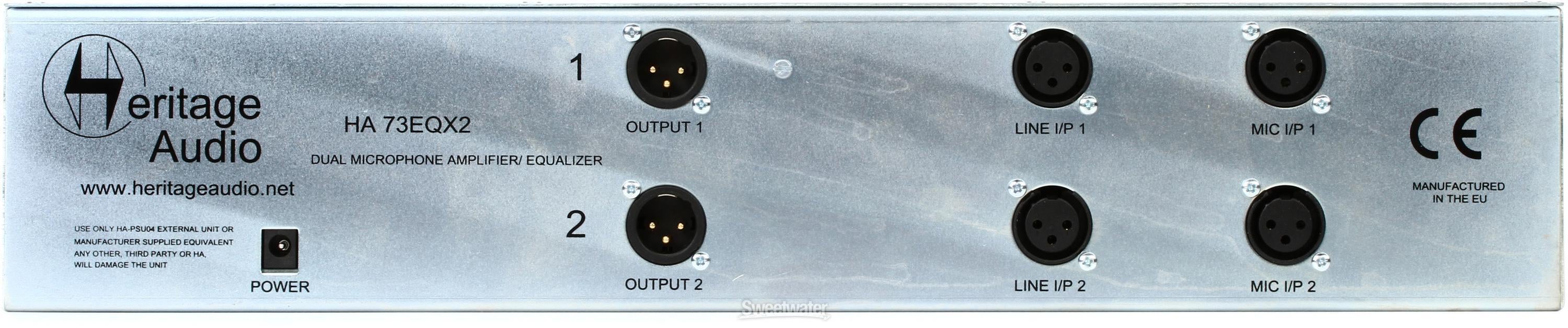Heritage Audio HA73EQX2 ELITE 2-channel Microphone Preamp Heritage Audio HA73EQX2 ELITE 2-channel Microphone Preamp