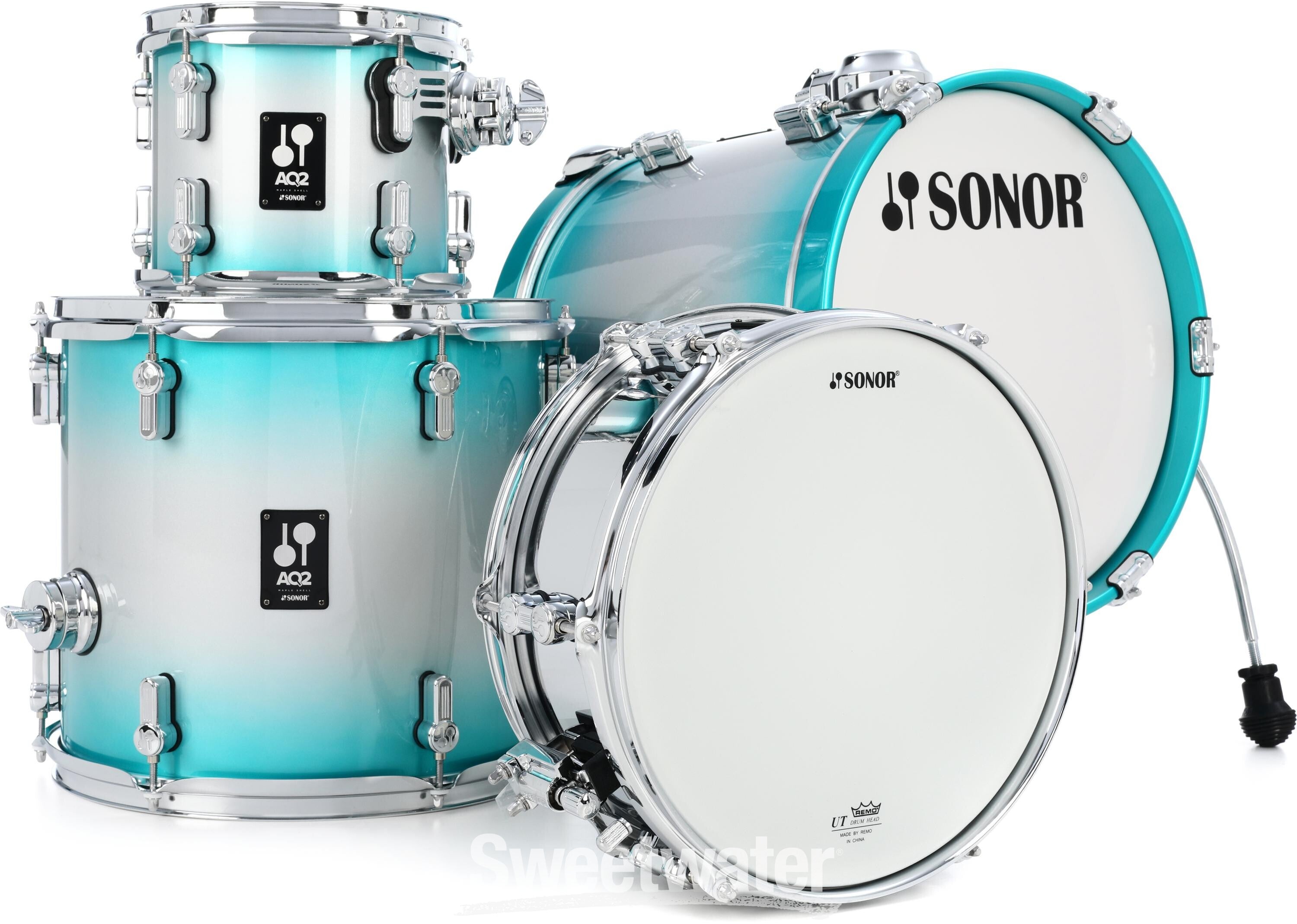 Sonor AQ2 Martini Maple 4 Piece Shell Pack Aqua Silver Burst