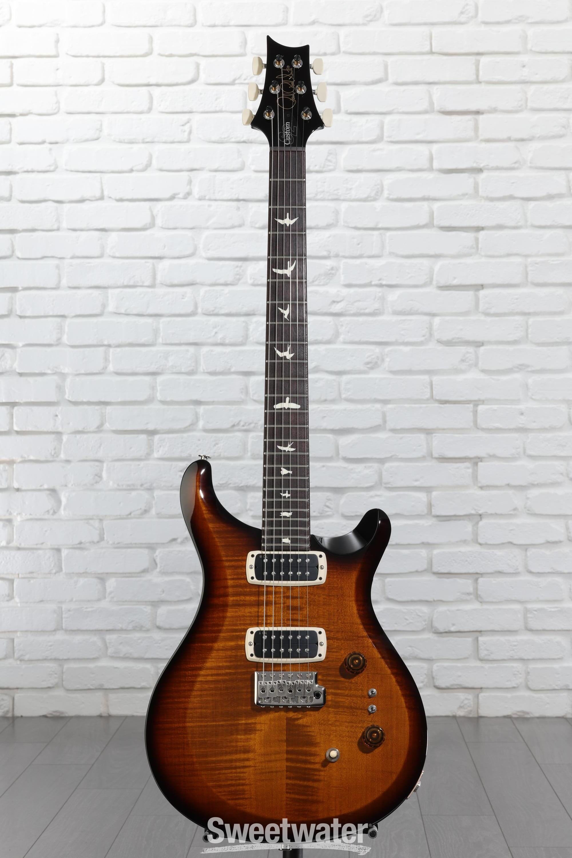 PRS S2 Custom 24-08 Electric Guitar - Black Amber | Sweetwater