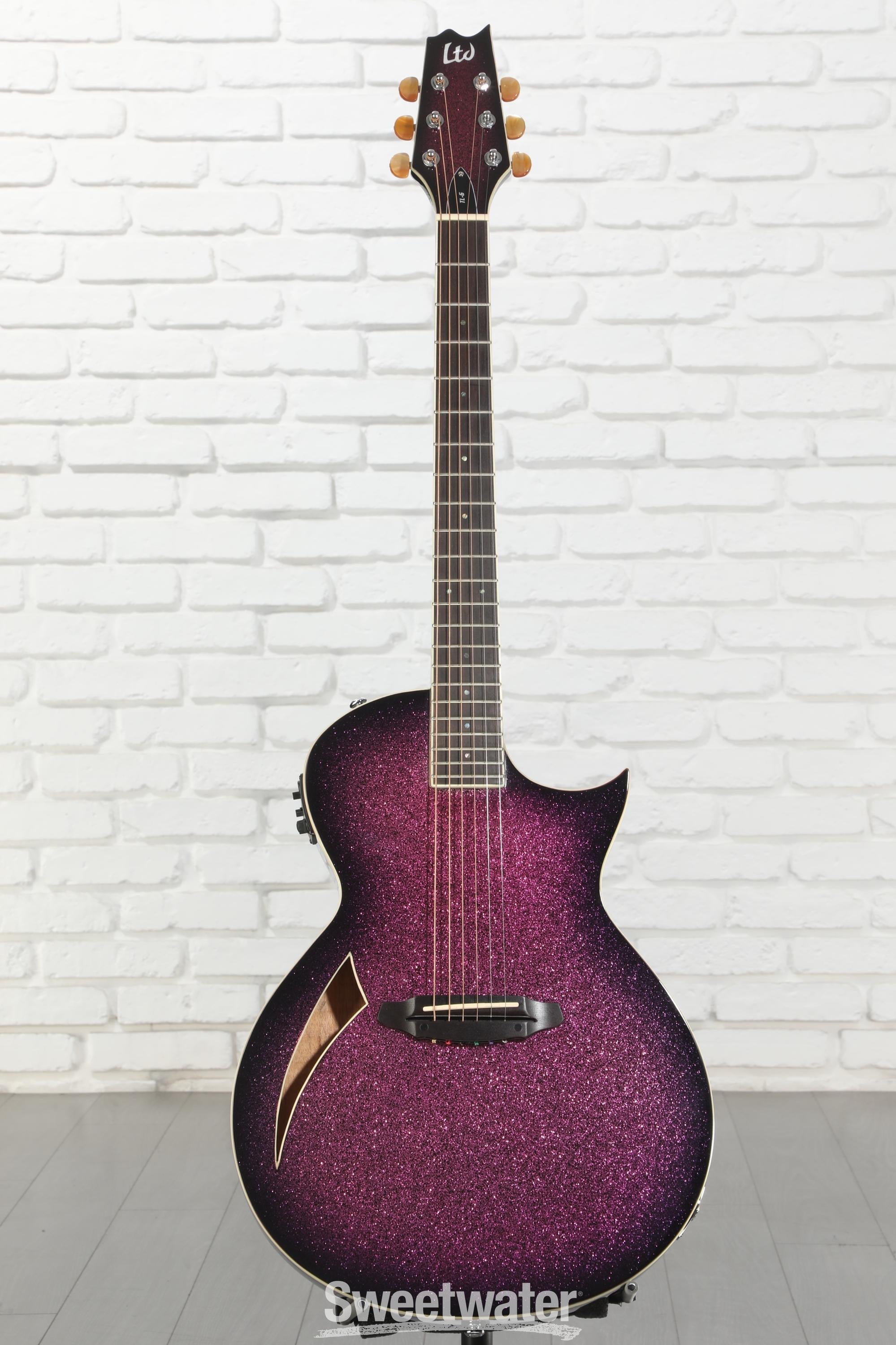 LTD (ESP) TL-6 ソリッドエレアコ ESP LTD TL-6 Acoustic-electric Guitar - Purple Sparkle Burst