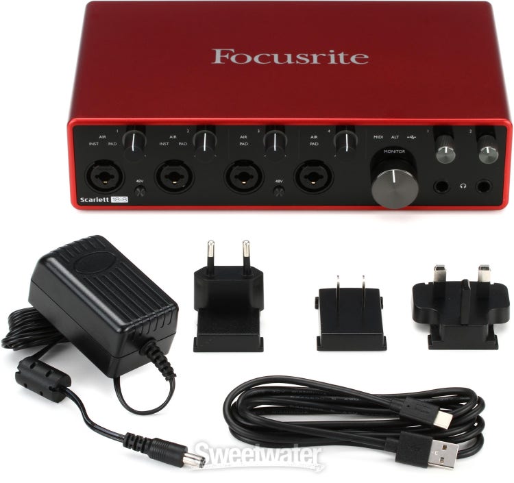 Focusrite Scarlett3 18i8 interface audio USB-C SPdif optique Midi 18  entrées 8 sorties