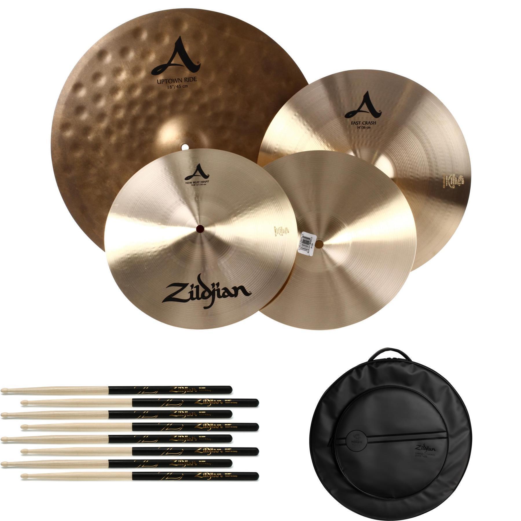 Photo of Zildjian A City Cymbal Set Bundle - 12/14/18-inch