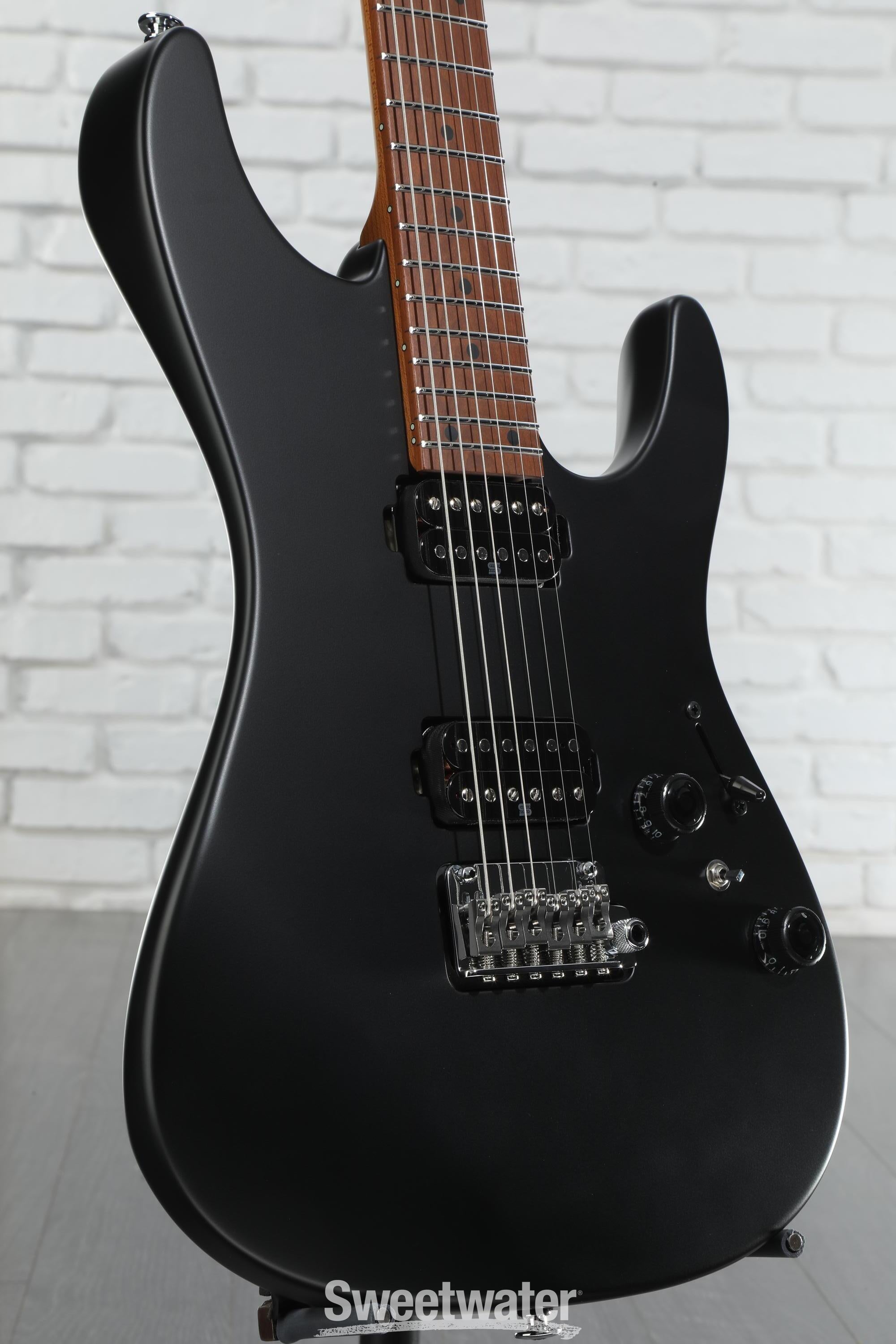 Ibanez Prestige AZ2402 Electric Guitar - Black Flat | Sweetwater