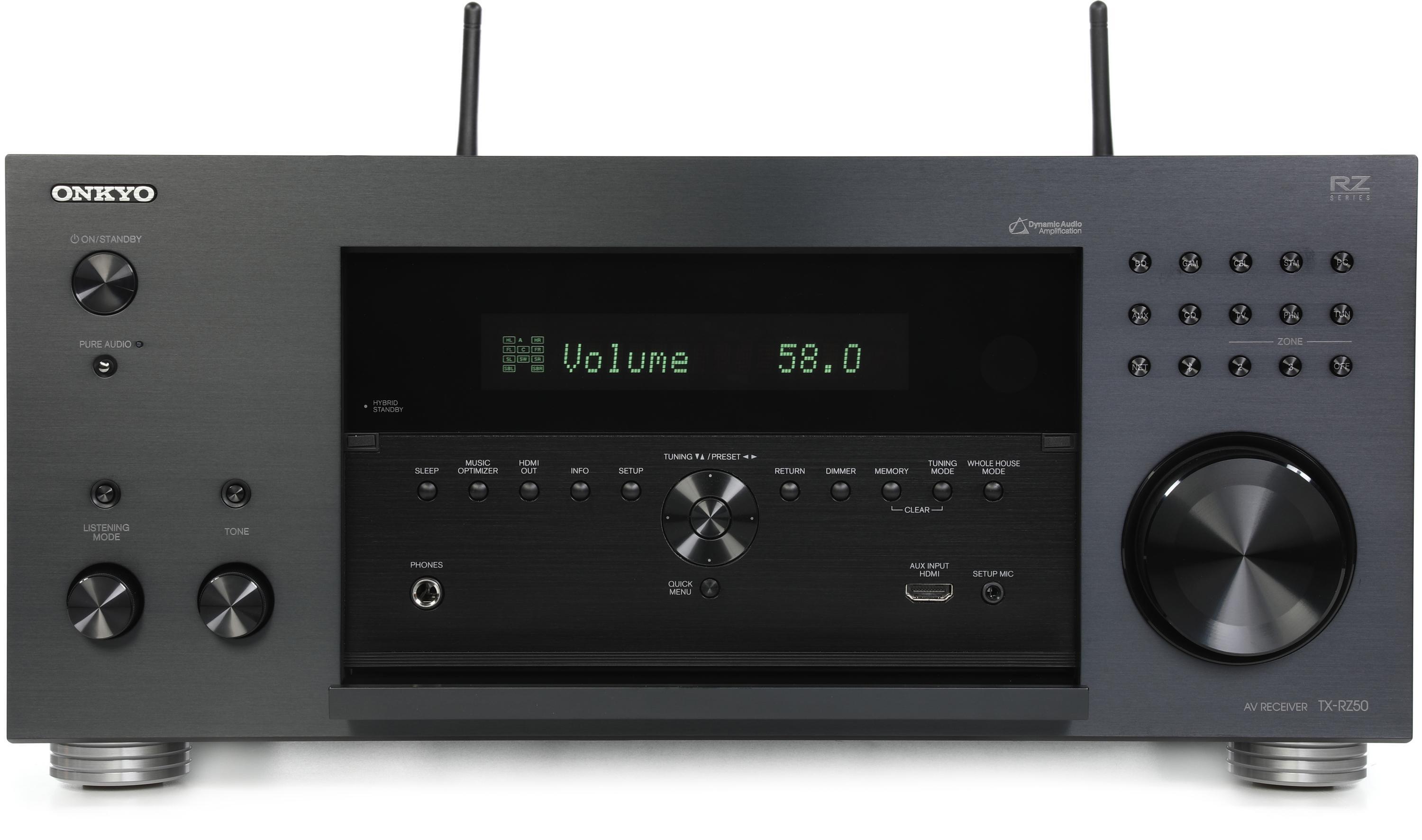 Onkyo TX-RZ50 120-watt 9.2-channel A/V Receiver | Sweetwater