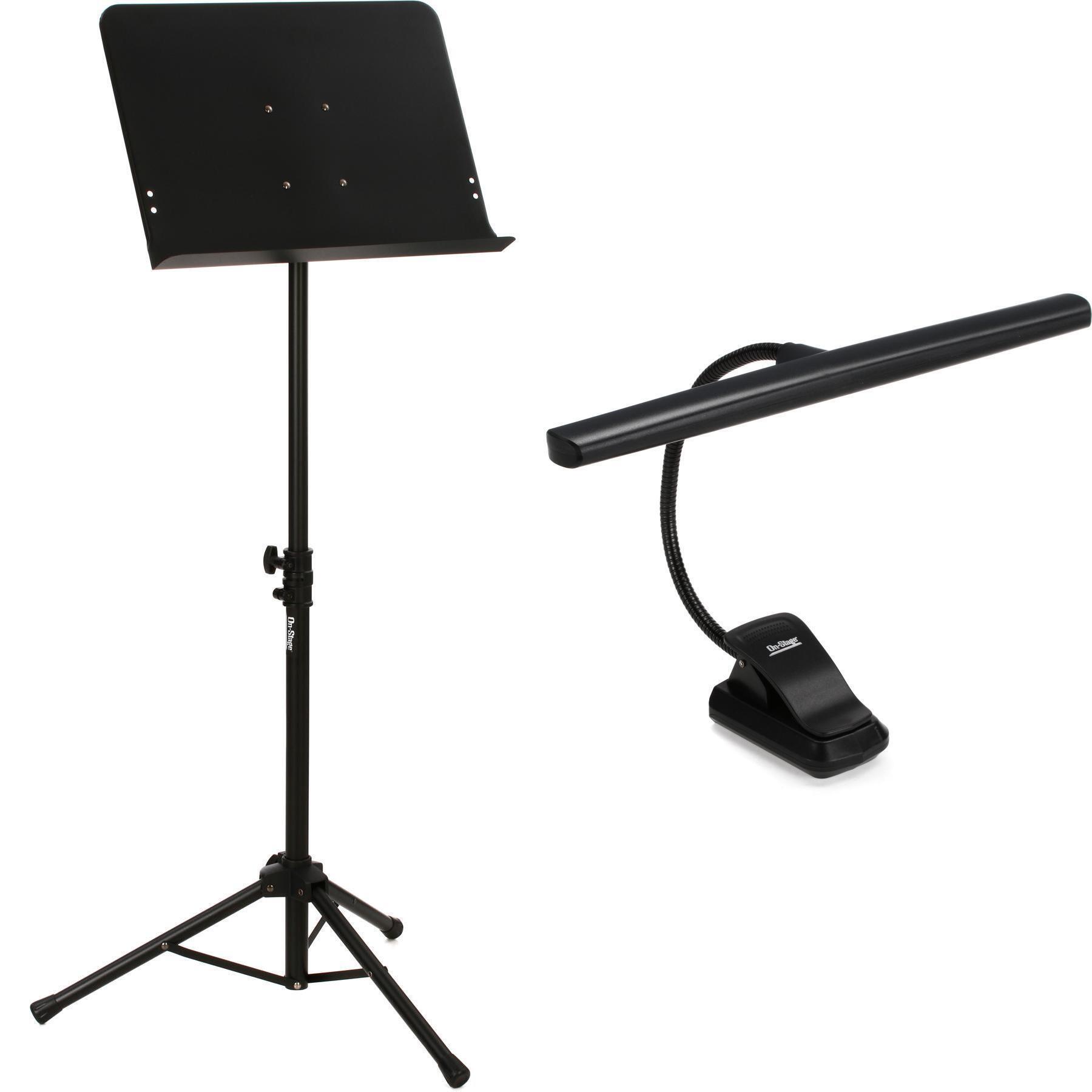 Photo of On-Stage SM7211B Music Stand and USB Rechargeable Orchestra Light