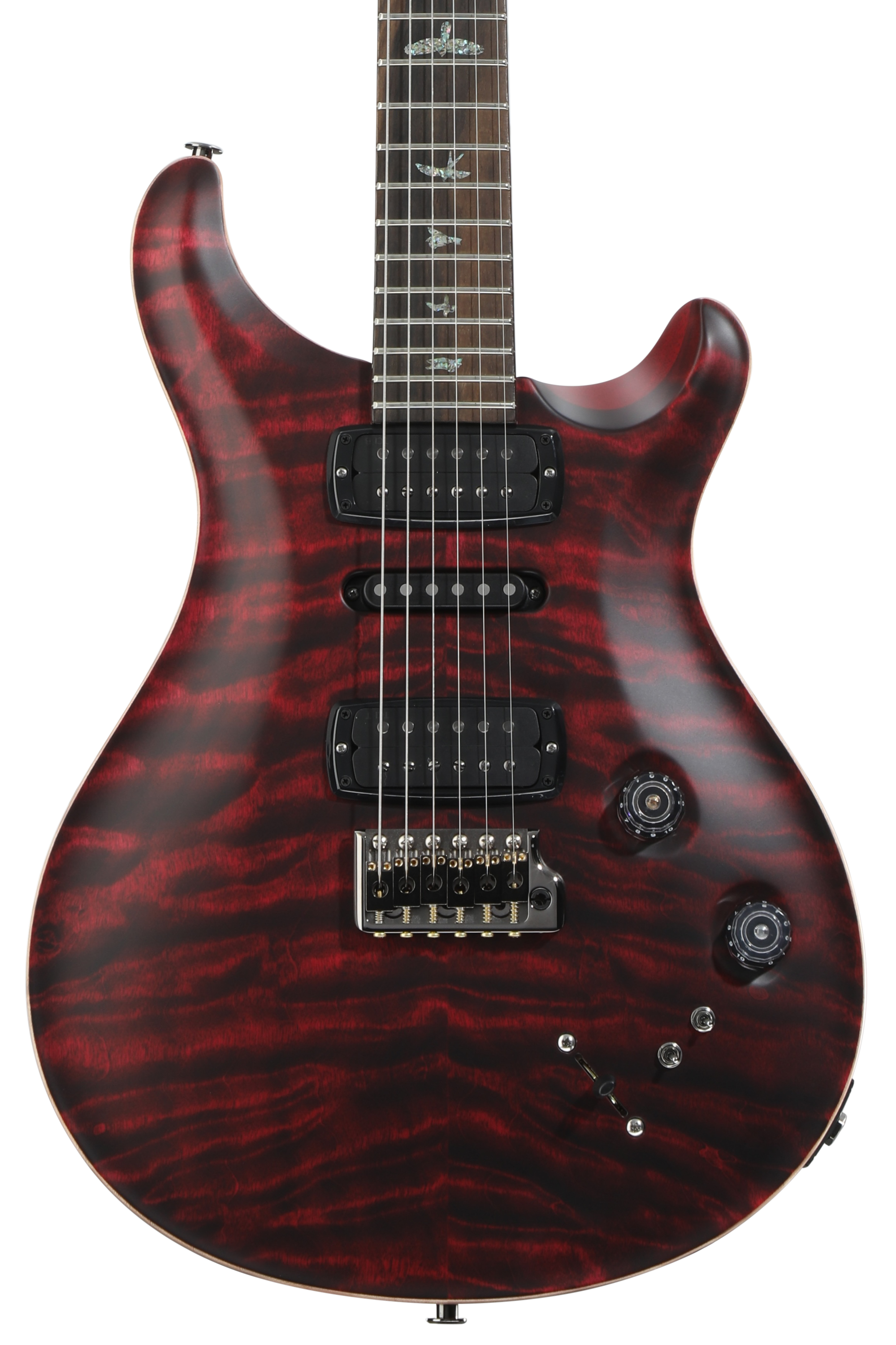 ギター PRS wood library 2010 modern eagle RP PU PRS Wood Library Modern Eagle V 10-Top Electric Guitar - Red Tiger