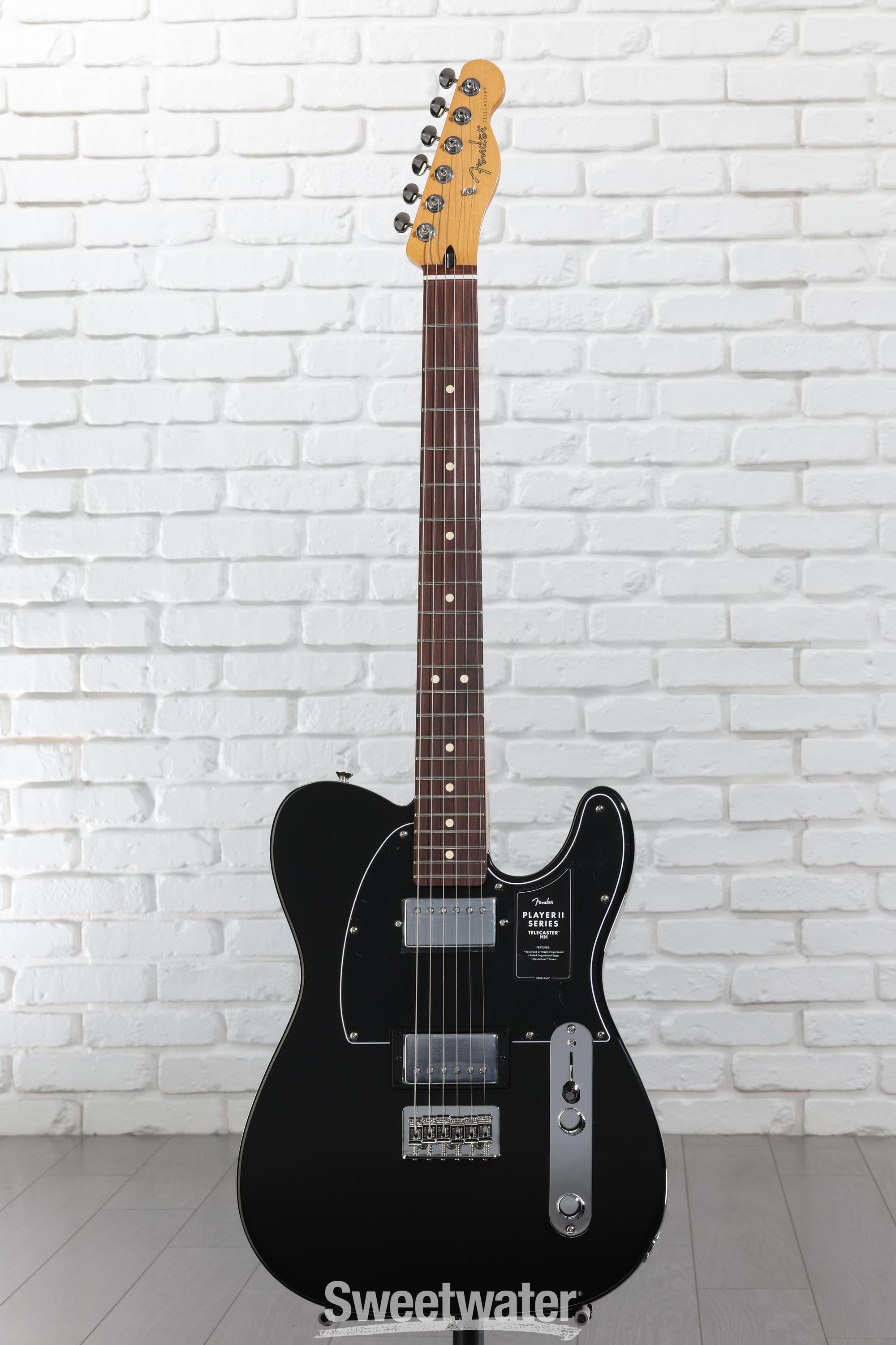 Fender Player II Telecaster HH Electric Guitar - Black with