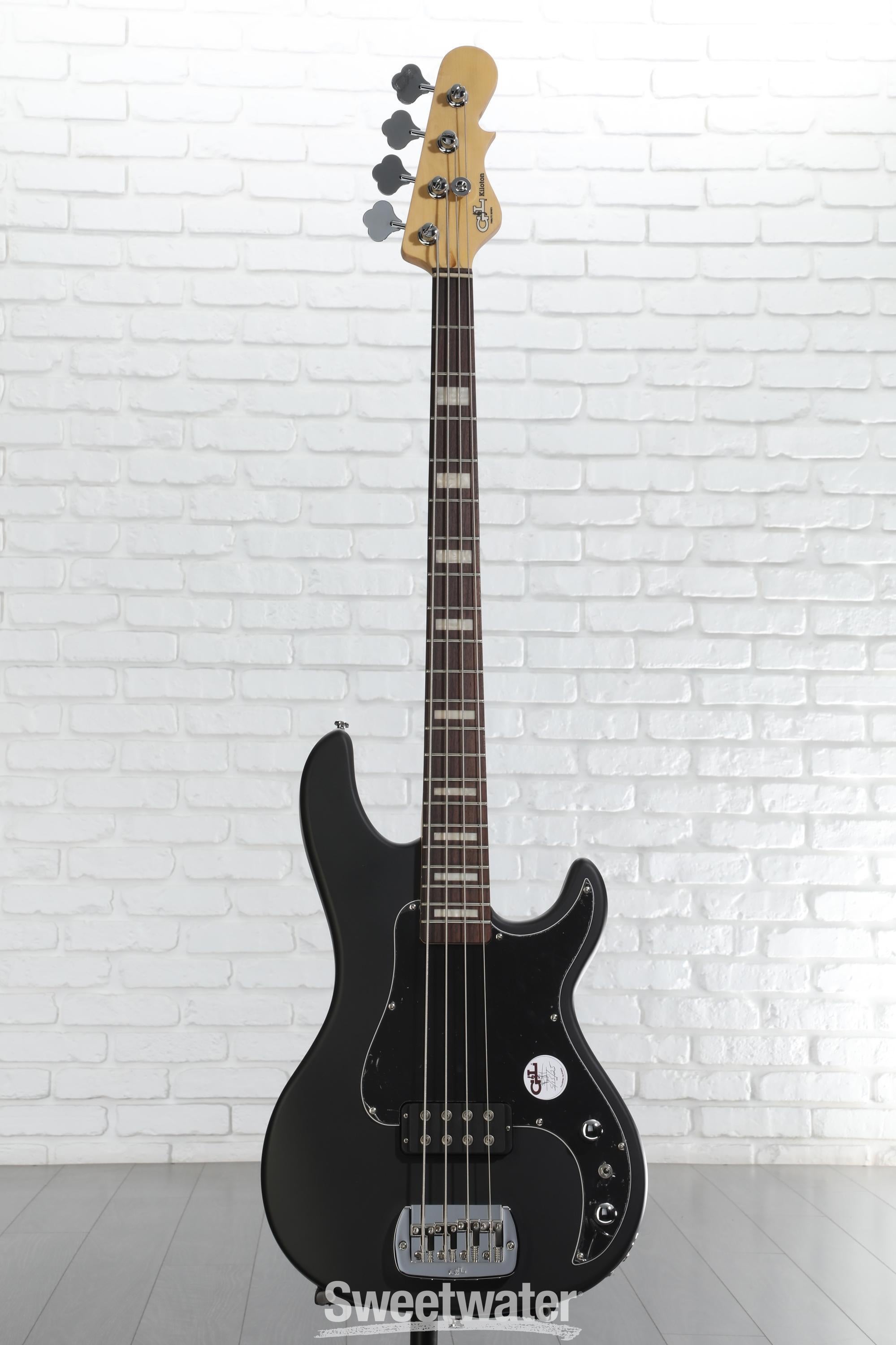 G&L Tribute Kiloton Bass Guitar - Black Frost | Sweetwater