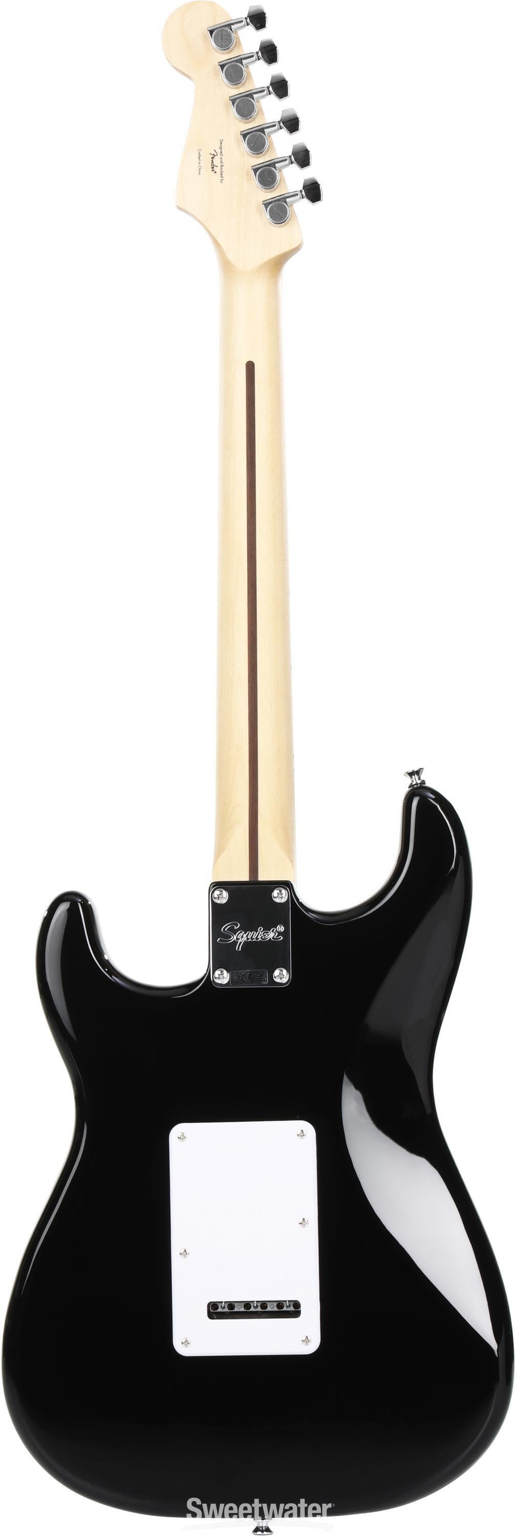 Squier Strat エレキギター ブラック Squier by Fender SONIC STRATOCASTER HSS Maple Fingerboard