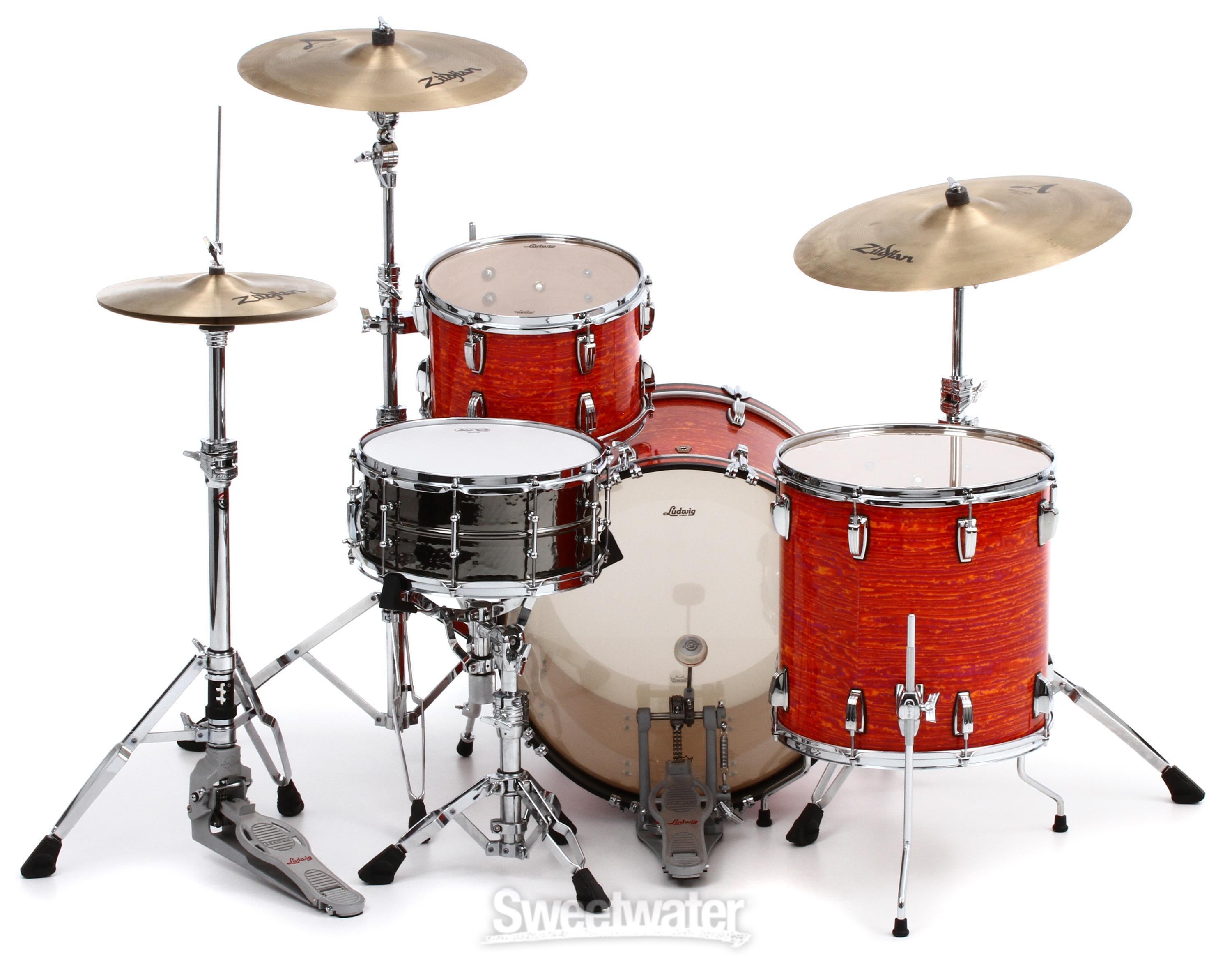 Ludwig Classic Maple Fab 3-piece Shell Pack - Mod Orange | Sweetwater