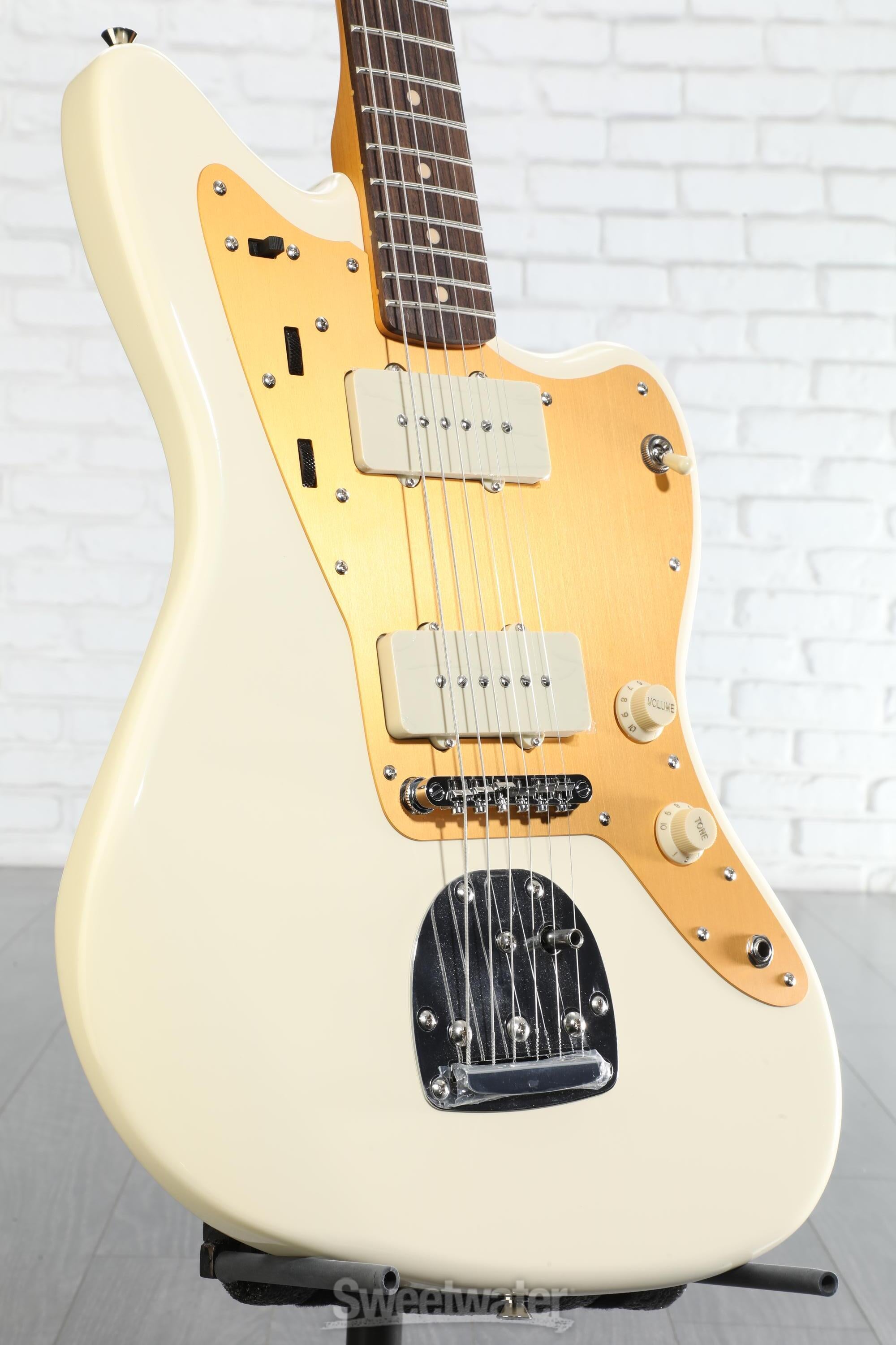 Squier J Mascis Signature Jazzmaster - Vintage White with Indian