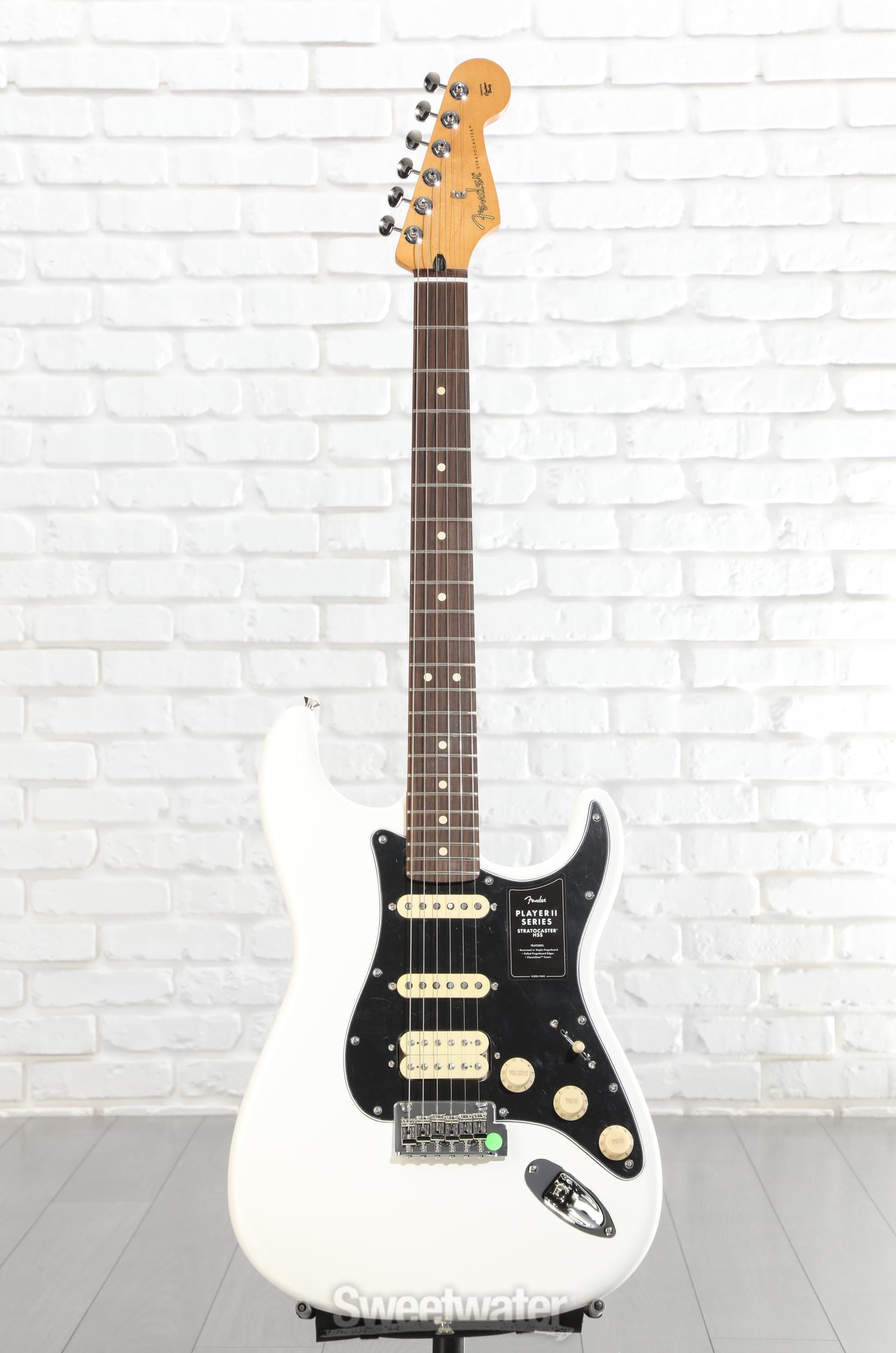 Fender Player II Stratocaster HSS Electric Guitar - Polar White