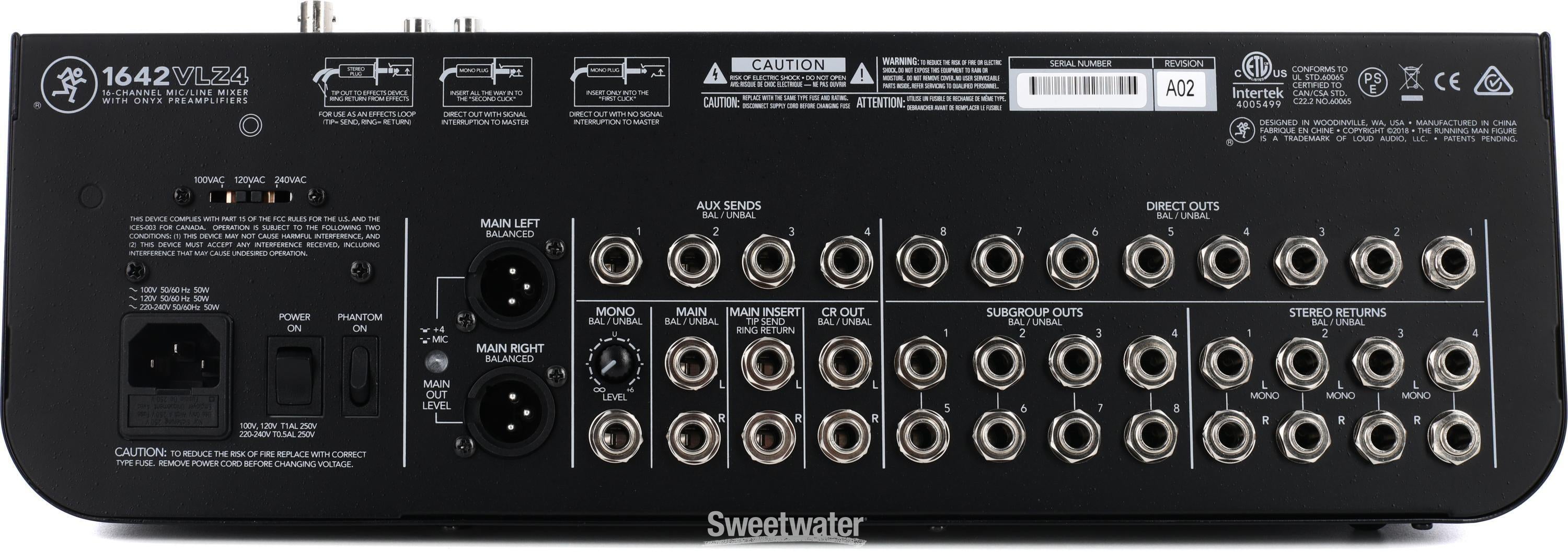 Mackie 1642VLZ4 16-channel Mixer | Sweetwater