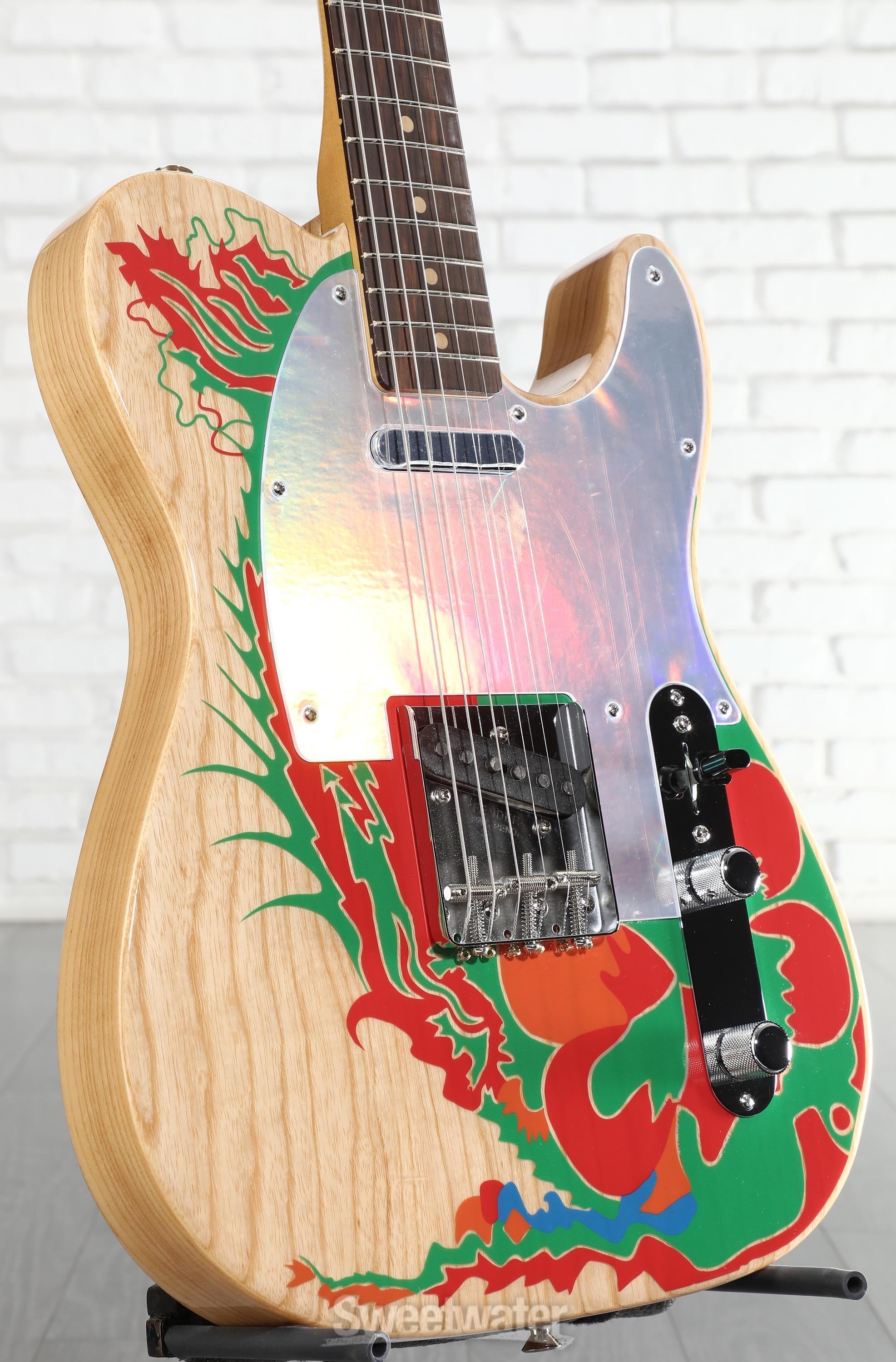 Fender Jimmy Page Telecaster - Natural with Artwork | Sweetwater