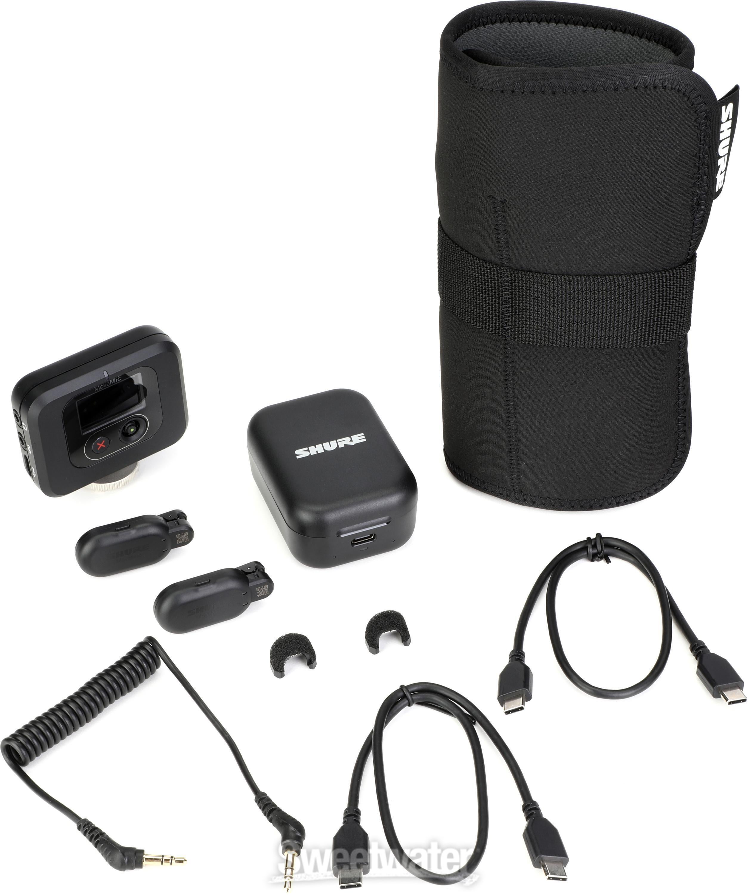 shure movemic one 2つとmovemic receiver Shure MoveMic Two Wireless Lavalier Microphone System With