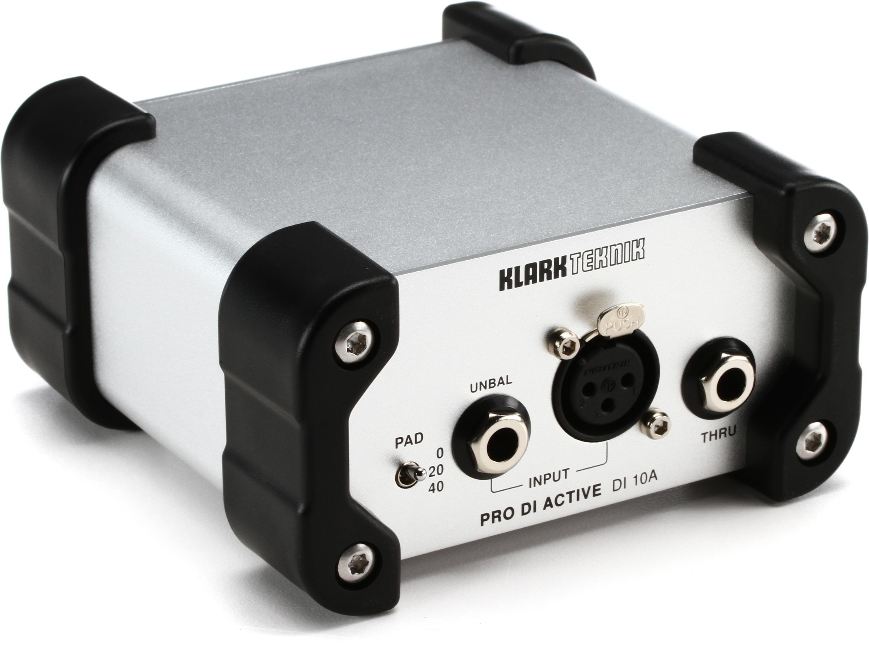 Klark Teknik DI 10A 1-channel Active Direct Box with Midas Transformer ...