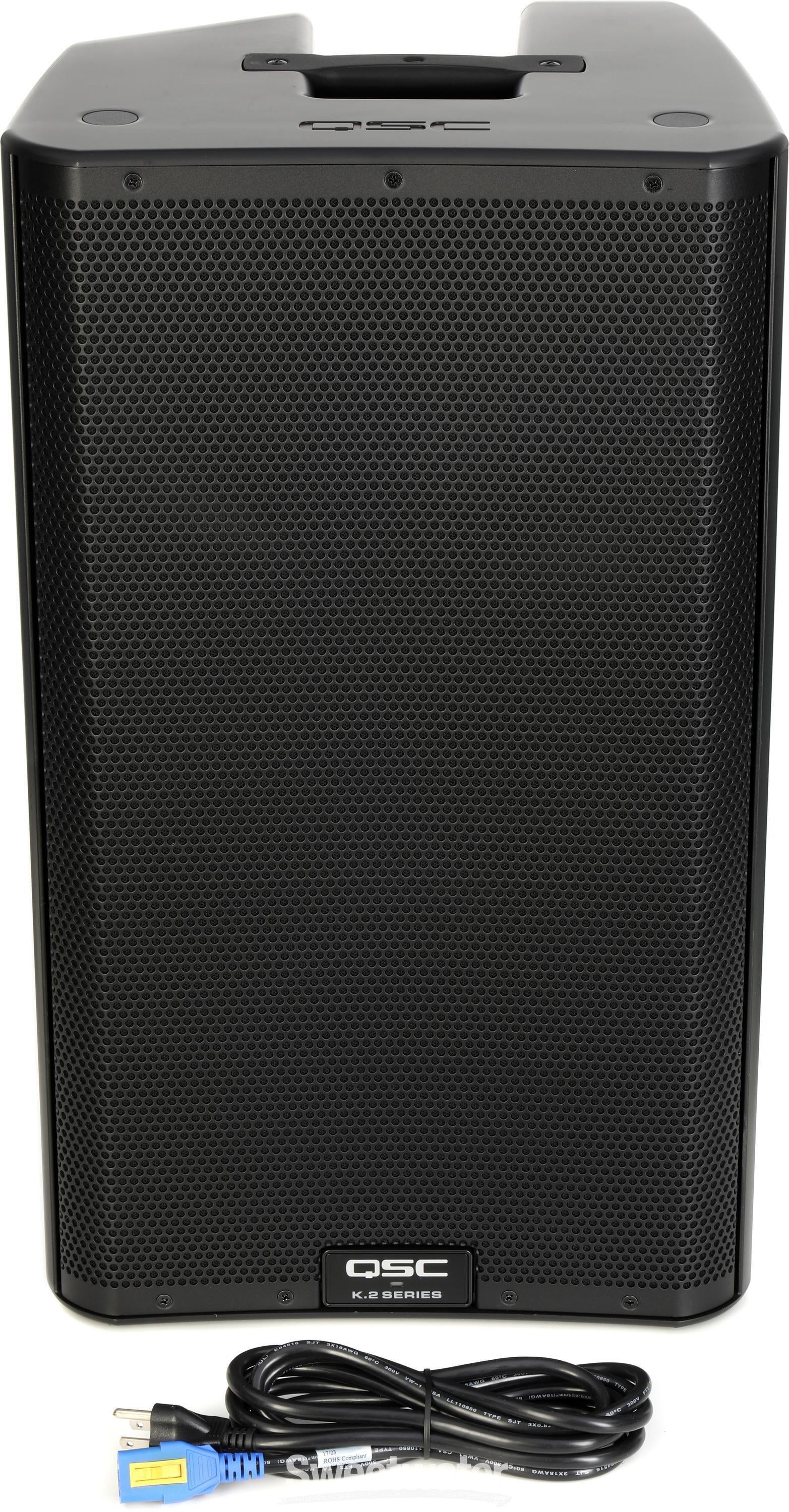 Qsc k series powered hot sale speakers