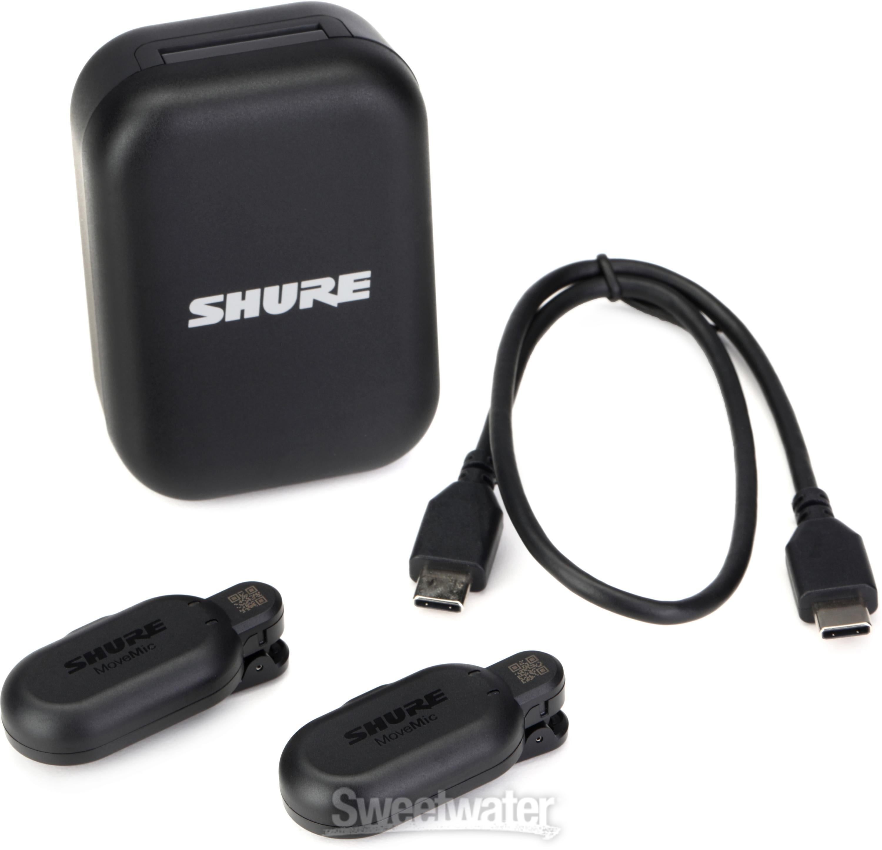 shure movemic one 2つとmovemic receiver MoveMic Two Receiver Kit - Two-Channel Wireless Lavalier